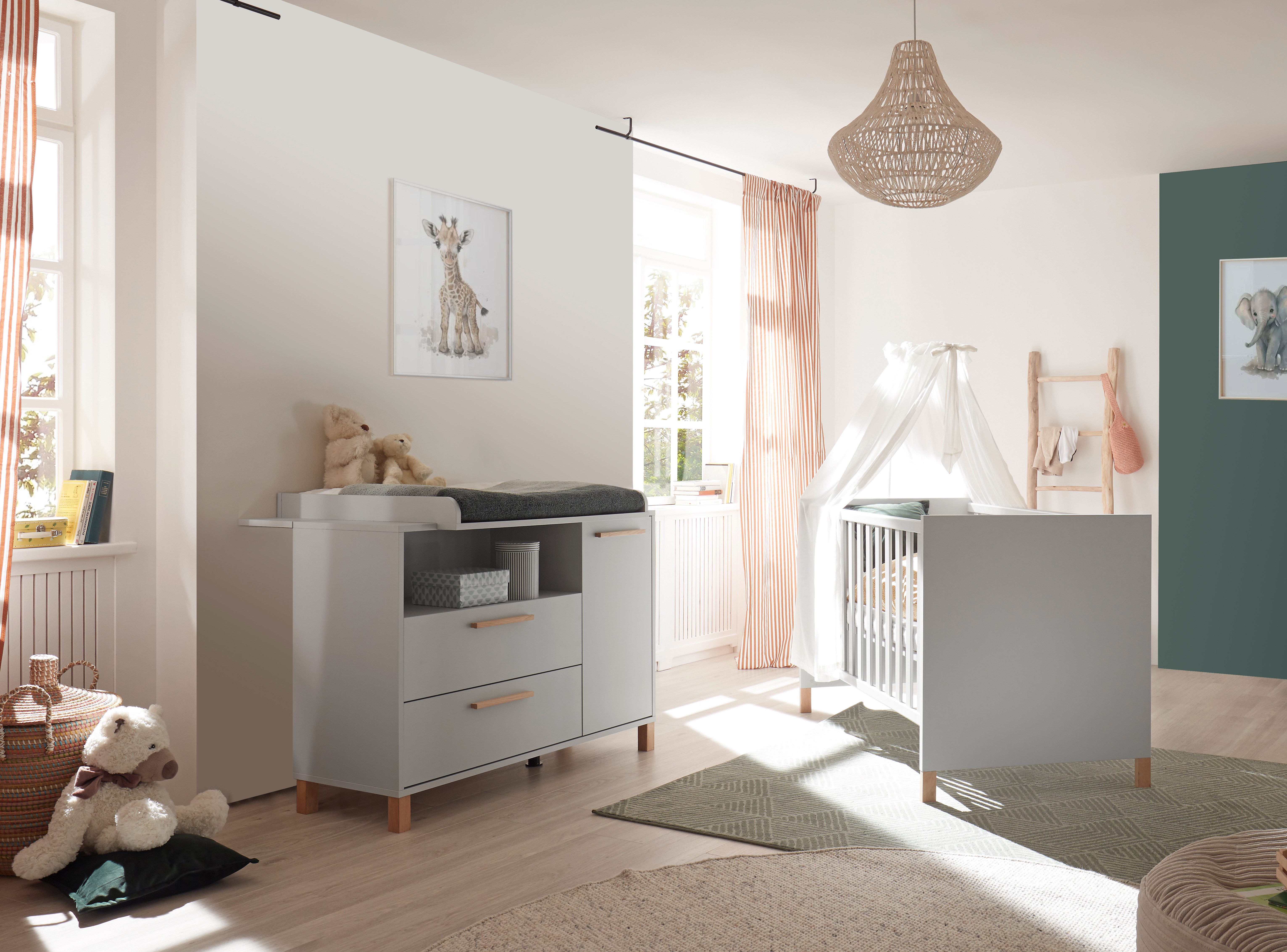 möbel-direkt.de Babyzimmer-Komplettset Kinderzimmer Set Olivia