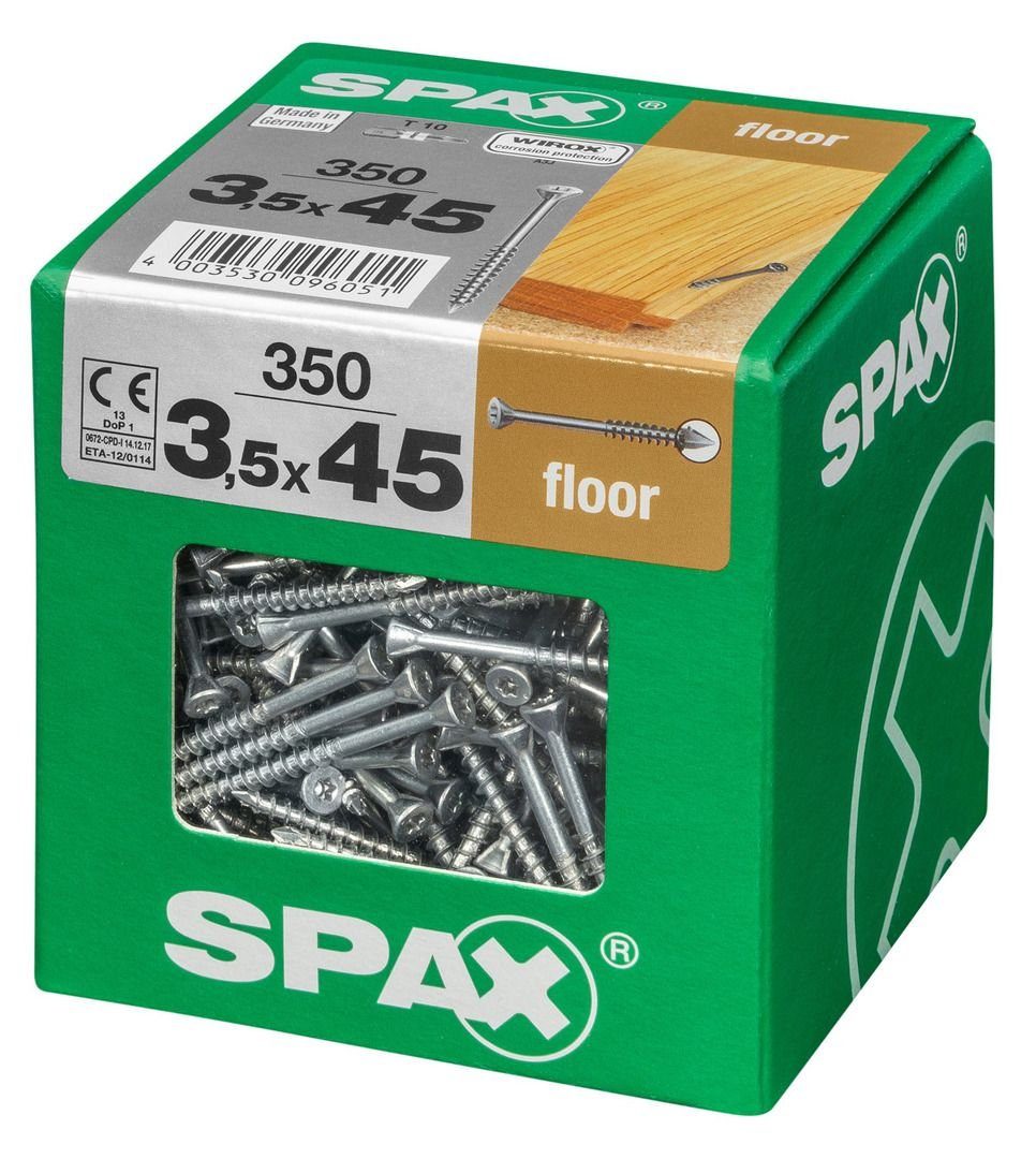 SPAX 3.5 Terrassenschraube 350 Dielenschrauben mm - 45 TX x Spax Stk. 10