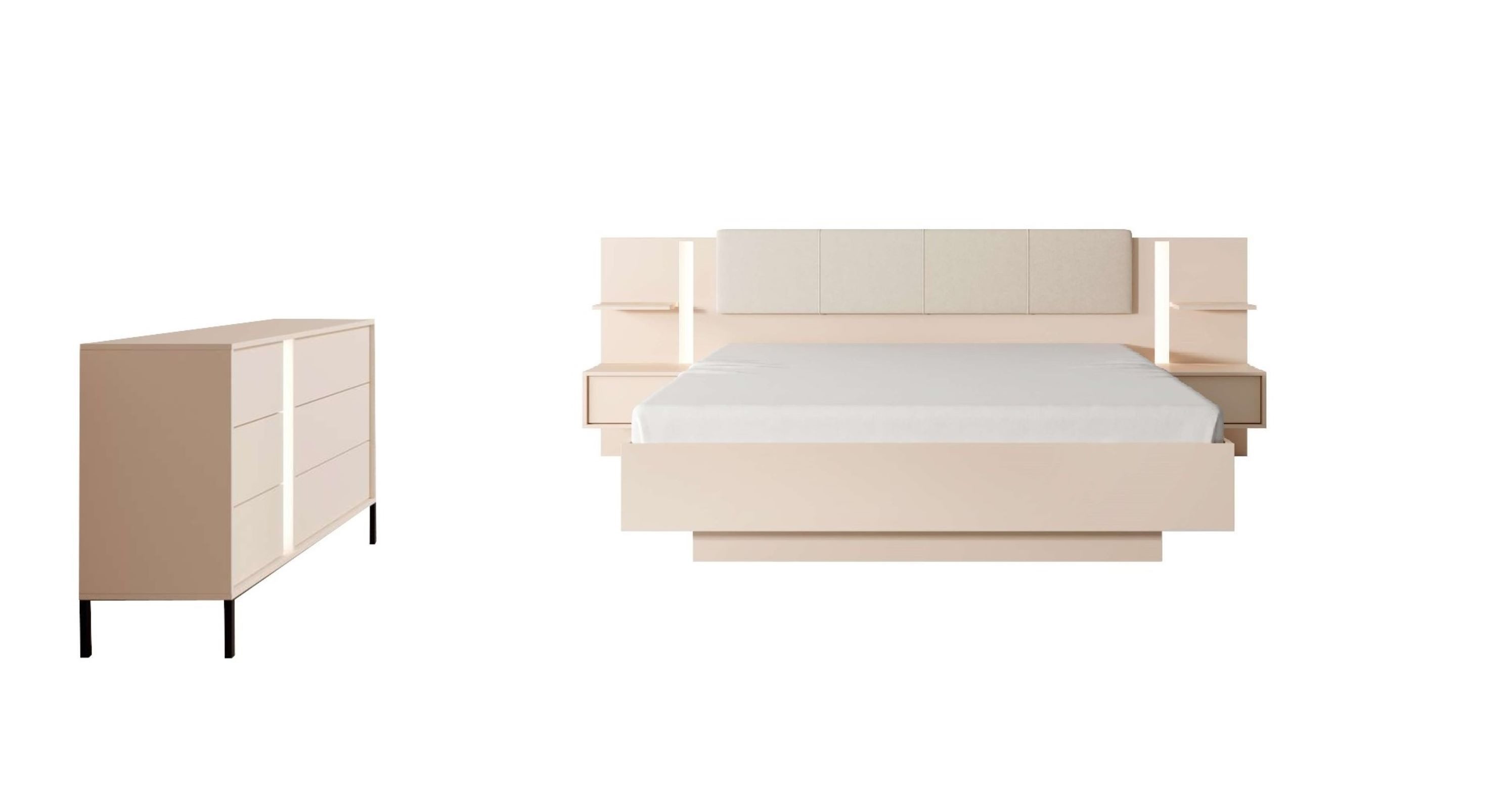 99rooms Schlafzimmer-Set Dara, (Set (2-St), Komplett günstig online kaufen