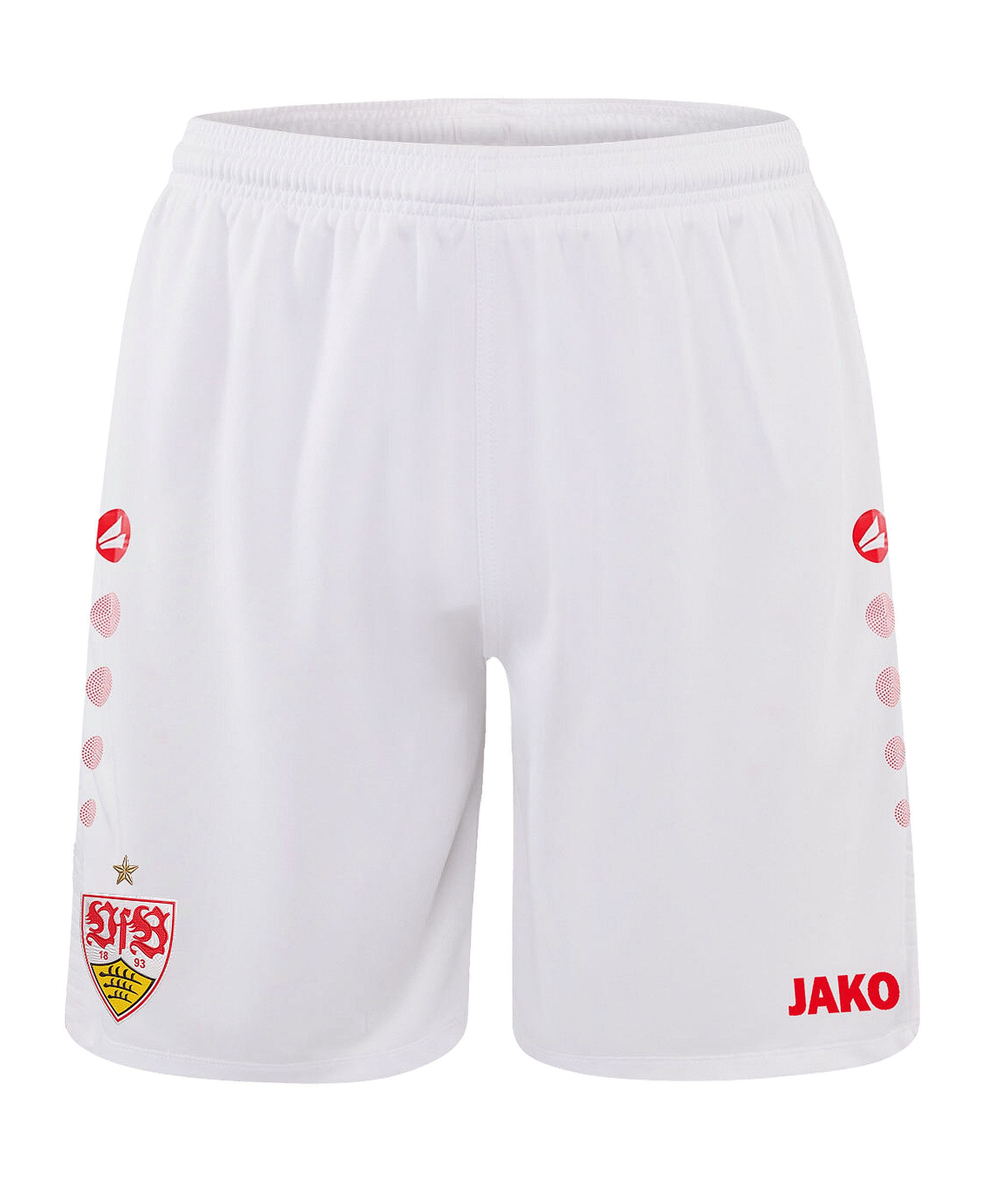 Jako Shorts VfB Stuttgart Short Home 2025/2026 Weiß (1-tlg) Kordelzug