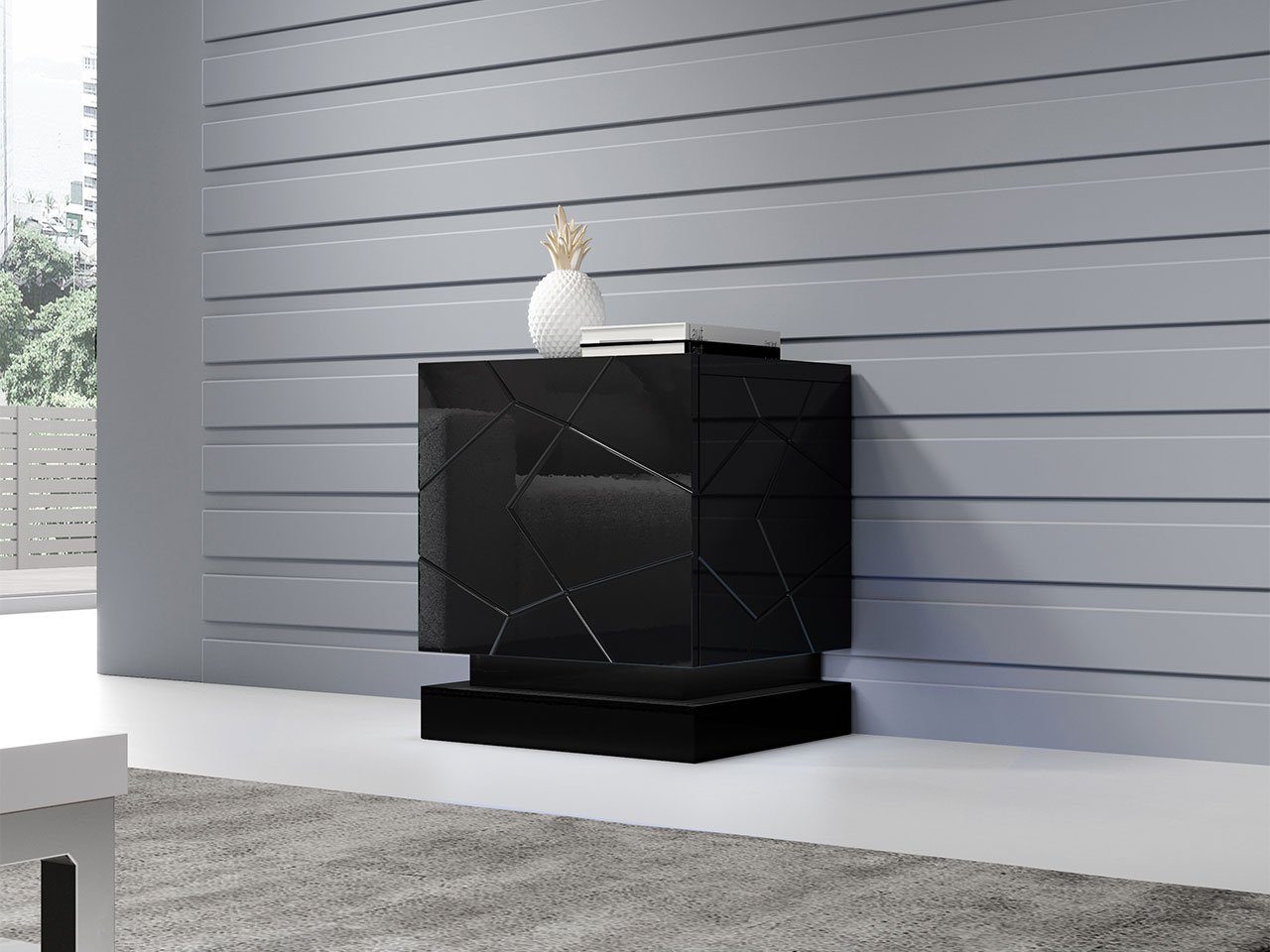 MIRJAN24 Nachttisch Qiu (2er-Set, mit Drehtüren), gedämpftem Schließsystem, günstig online kaufen