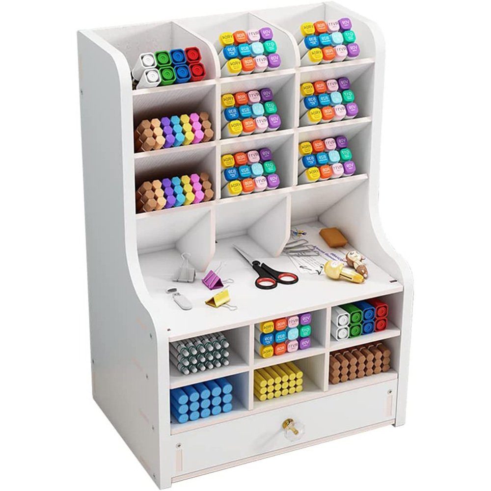 zggzerg Regal-Schreibtisch Stift Organizer aus Holz günstig online kaufen