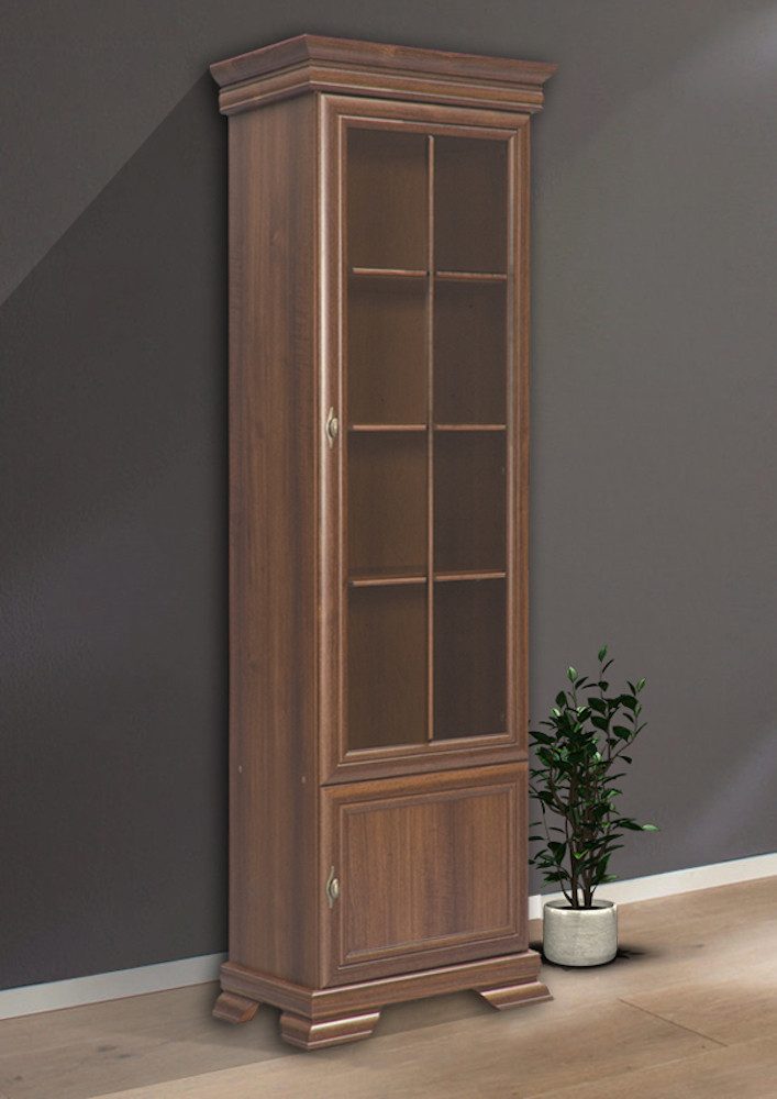 Feldmann-Wohnen Vitrine Kora (1-St) Vitrine mit 2 Türen samoa King Neu rustikal
