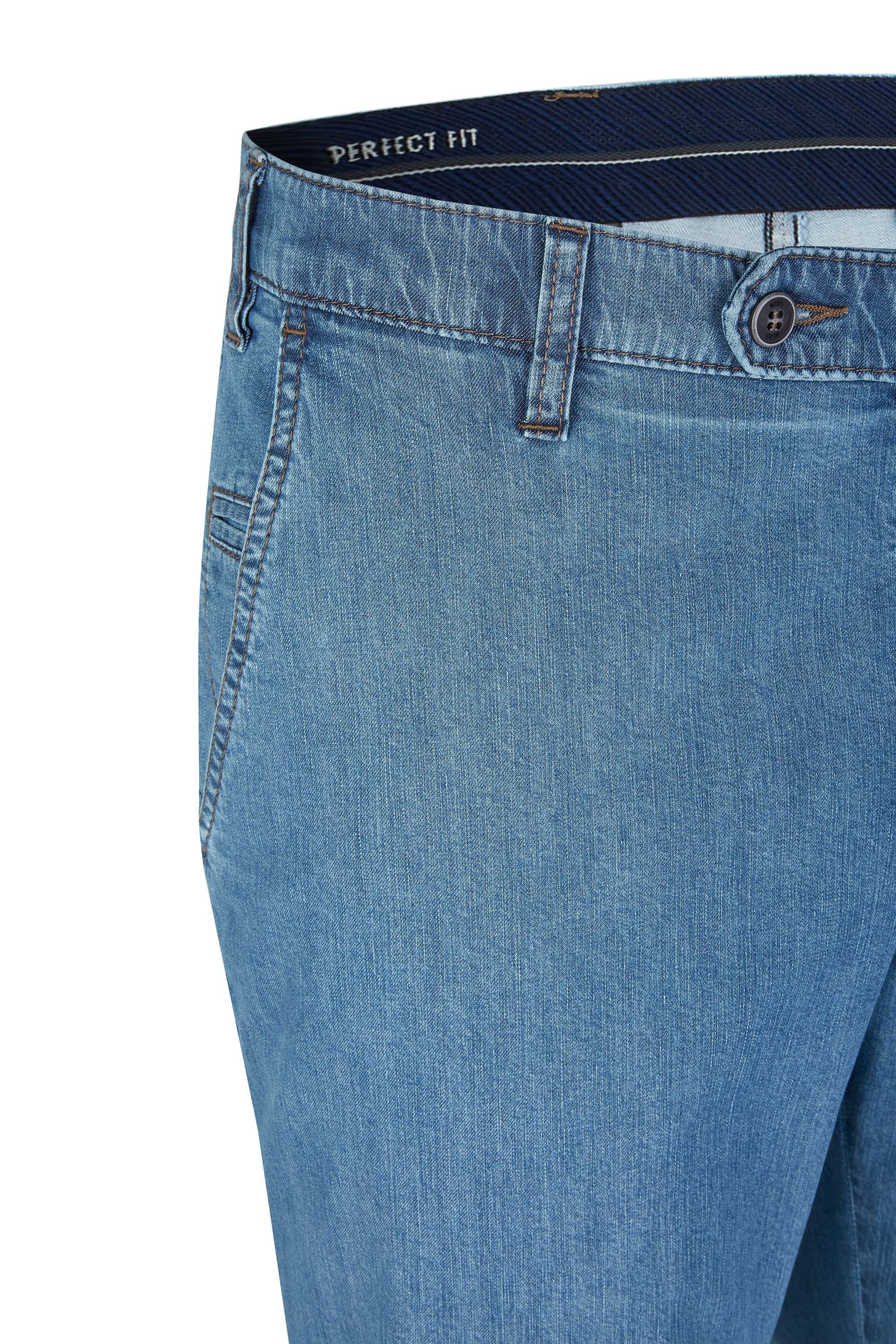 bleached (43) Sommer Herren Jeans 526 Stretch Flex Hose aus Fit aubi: High Jeans aubi Modell Bequeme Perfect Baumwolle