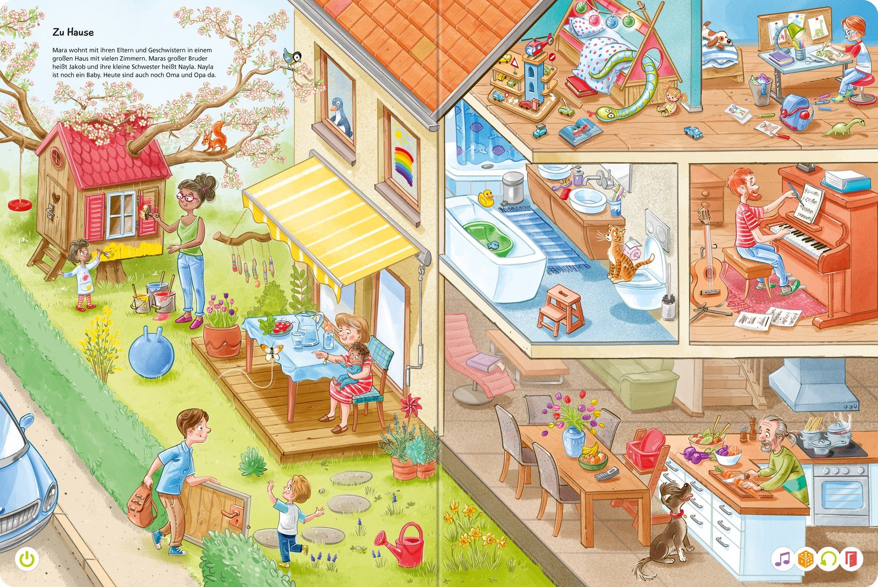 Ravensburger Kinderbuch tiptoi® Mein Wörter-Bilderbuch XXL, Made in Europe