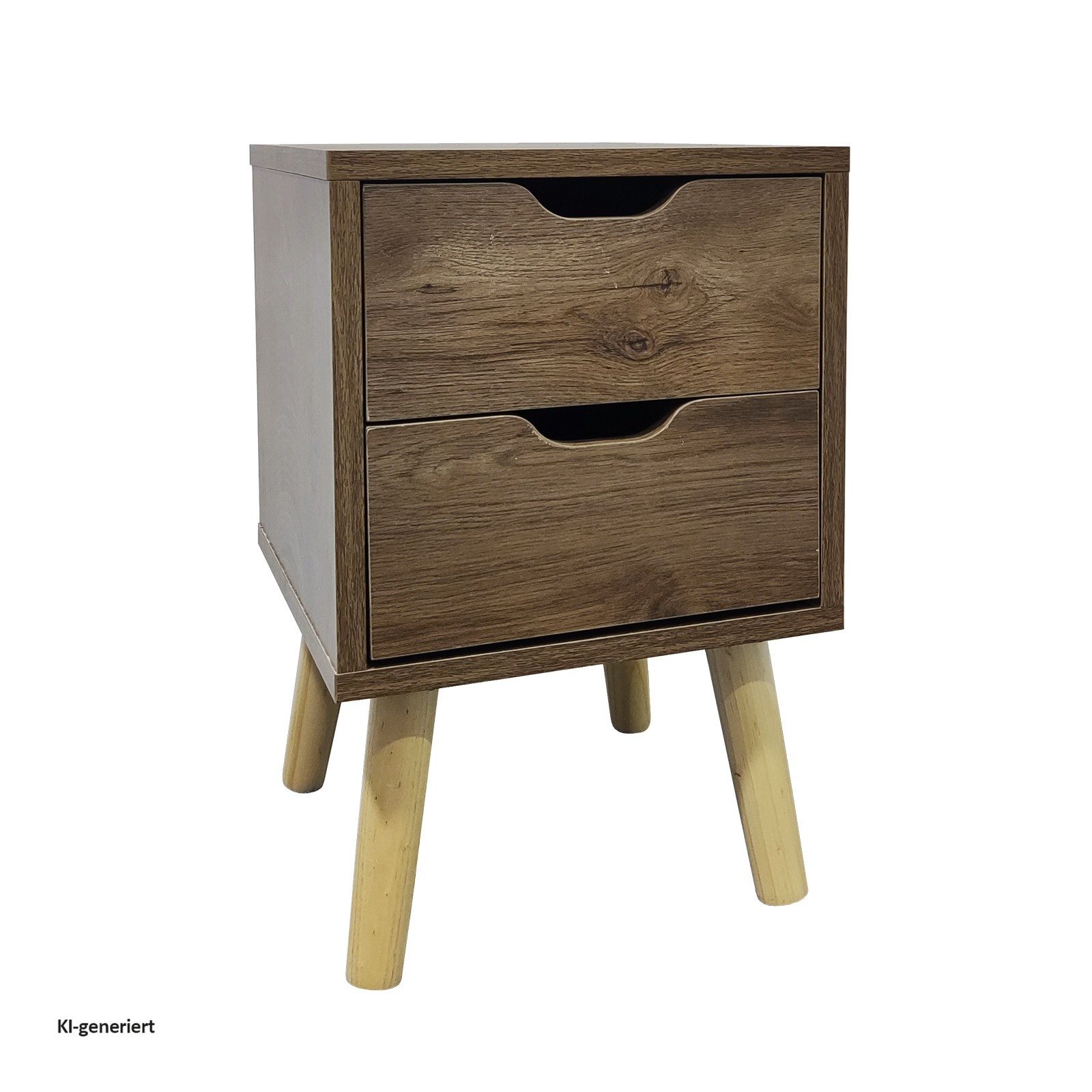 HTI-Living Nachtkommode Nachtschrank 2 Schubladen Thekla 2945 (Stück, 1 Nachtschrank), Nachttisch 2 Schubladen