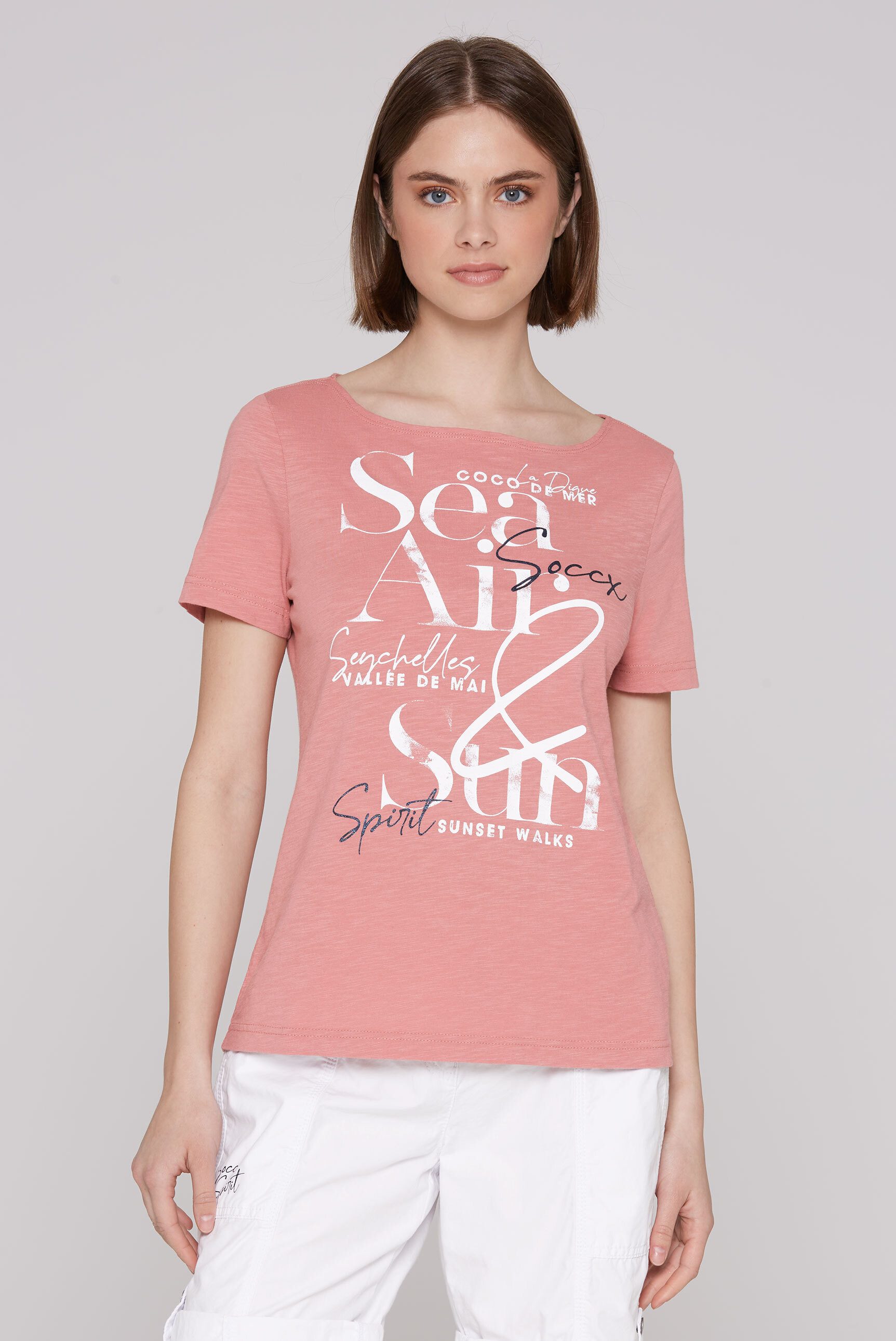 SOCCX Rundhalsshirt aus Baumwolle