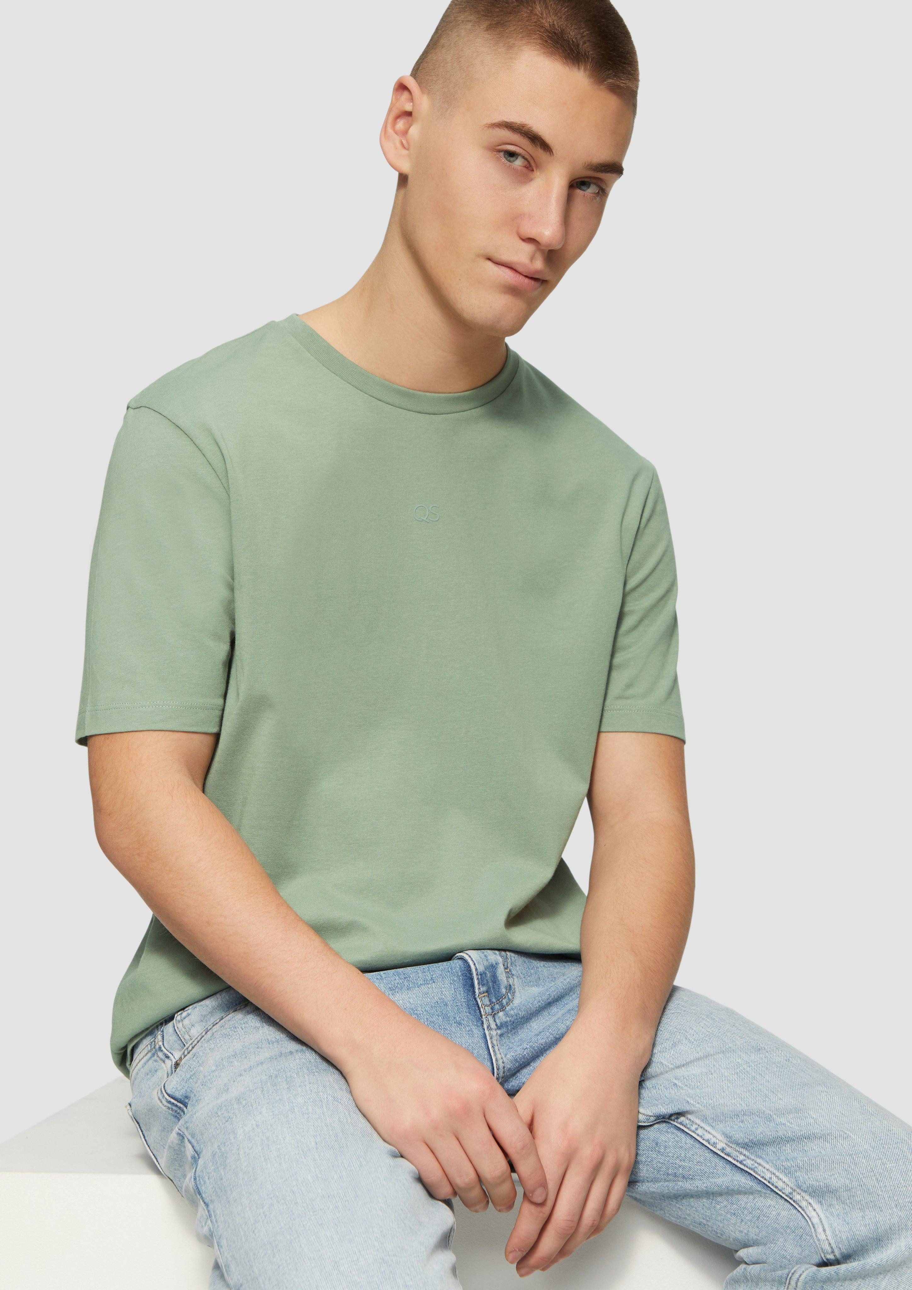 QS Kurzarmshirt Basic Rundhals T-Shirt mit günstig online kaufen