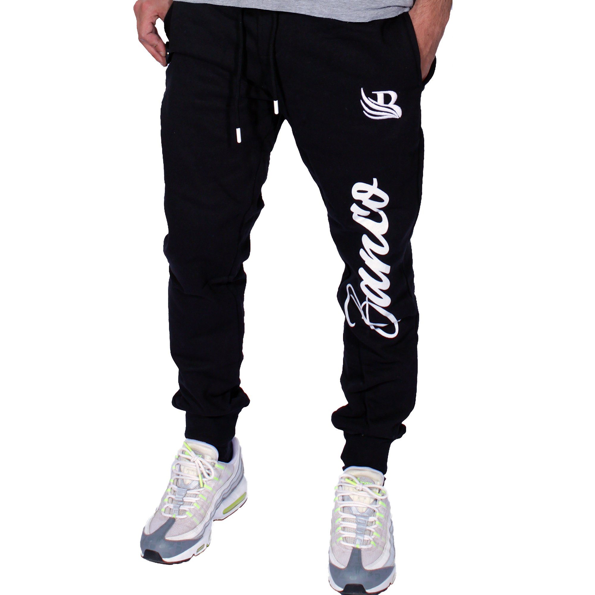 Sporthose Jogginghose Jogginghose Schwarz Sweatpants Streetwear Banco Banco Trainingshose Herren