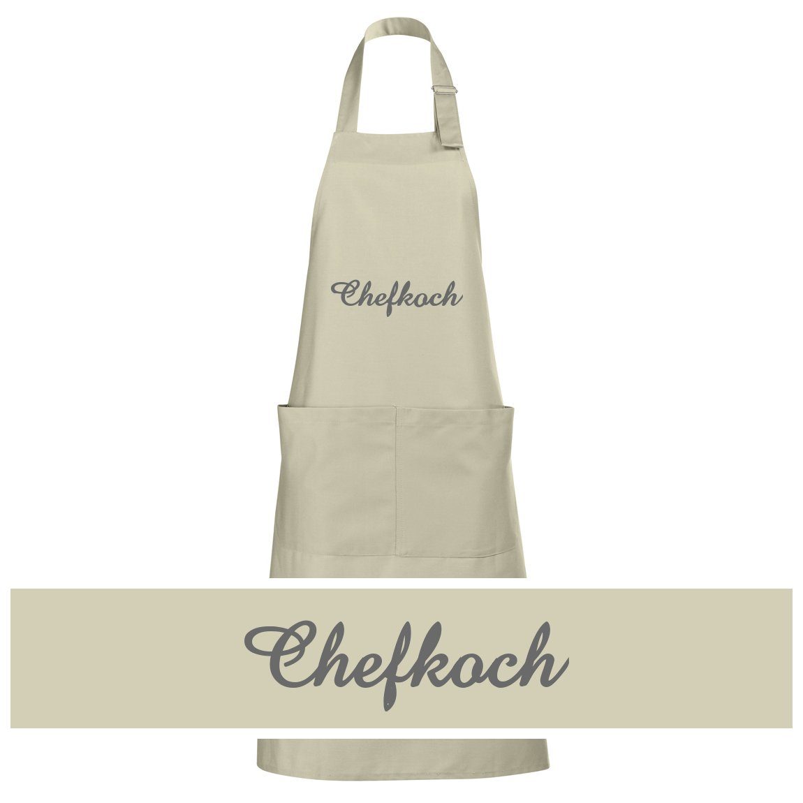 Schnoschi Kochschürze Hochwertige Küchenschürze mit Chefkoch günstig online kaufen