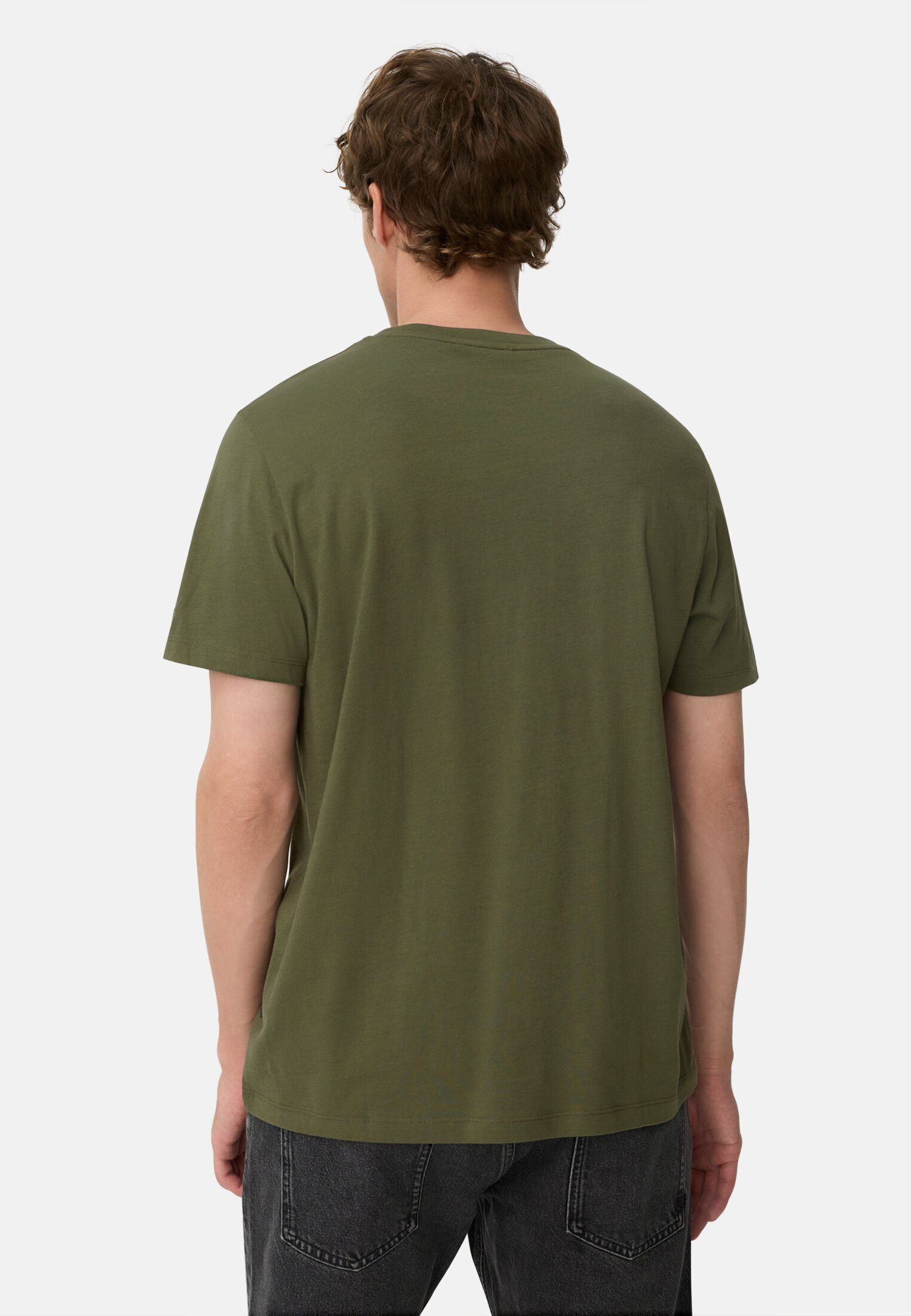 camel active Print-Shirt aus nachhaltigem Organic Cotton Kurzarm Rundhals günstig online kaufen