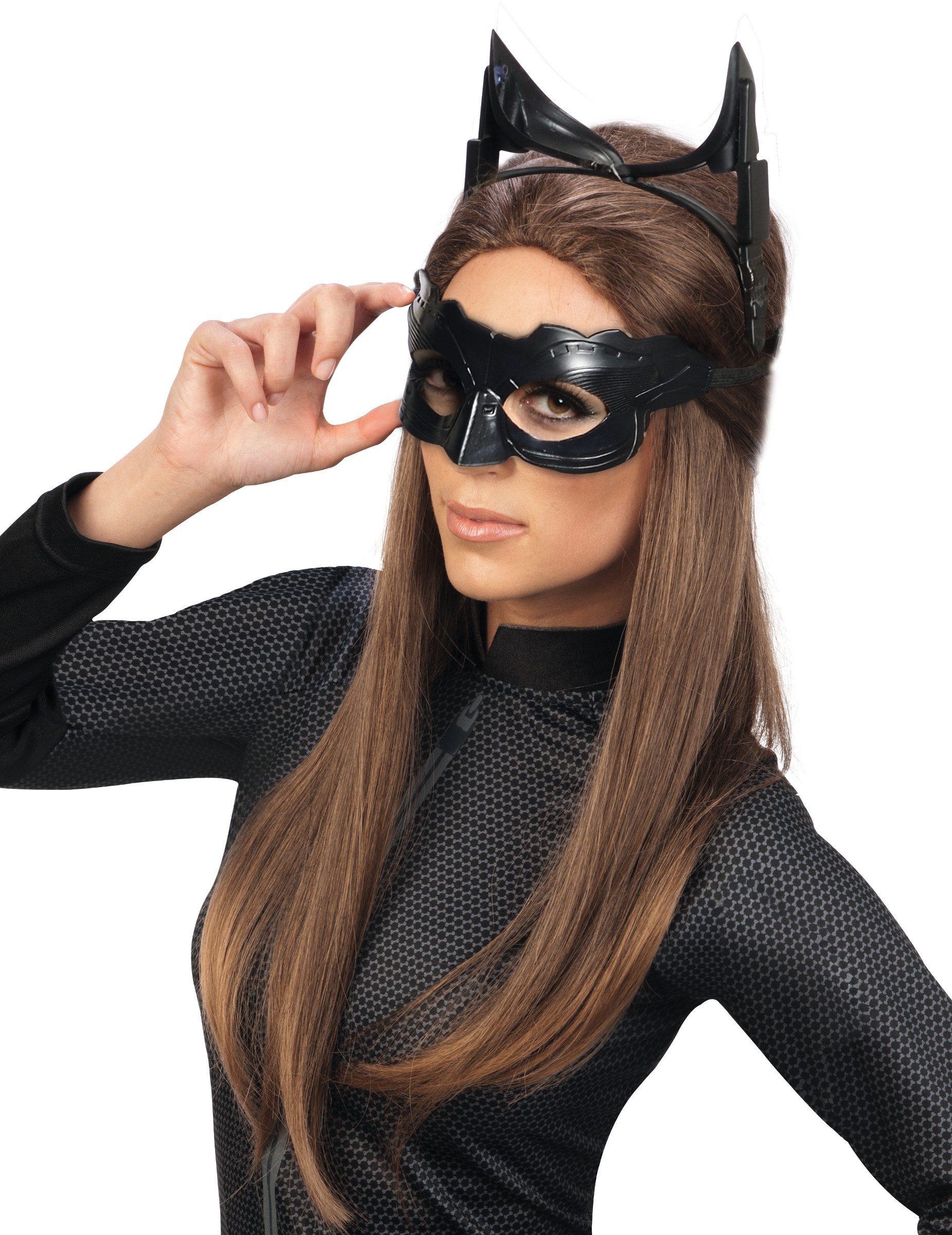 Rubies Niederlande b.v. Kostüm Catwoman-Schnellkostüm-Set Catwoman-Lizenzartikel 3-teilig schwarz