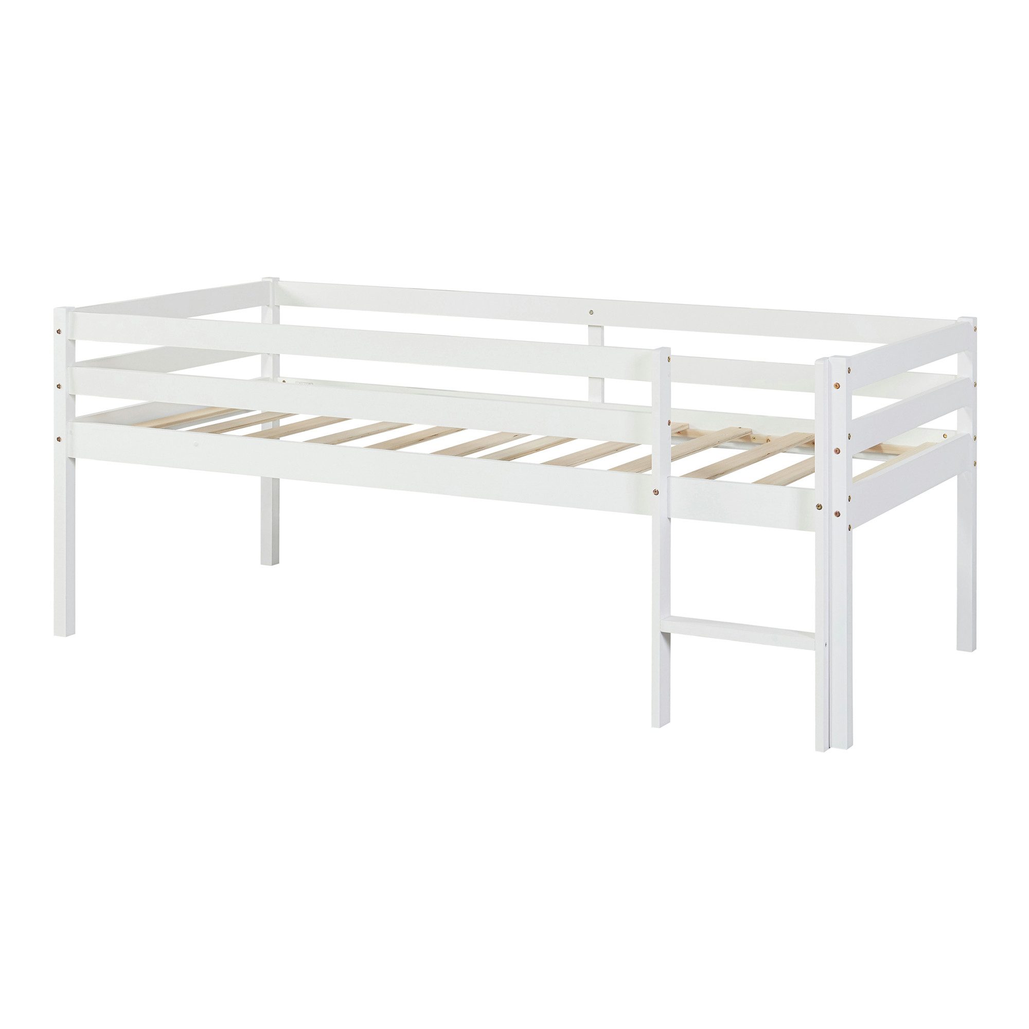 en.casa Kinderbett, »Siikalatva« mit Rausfallschutz 90x200cm günstig online kaufen