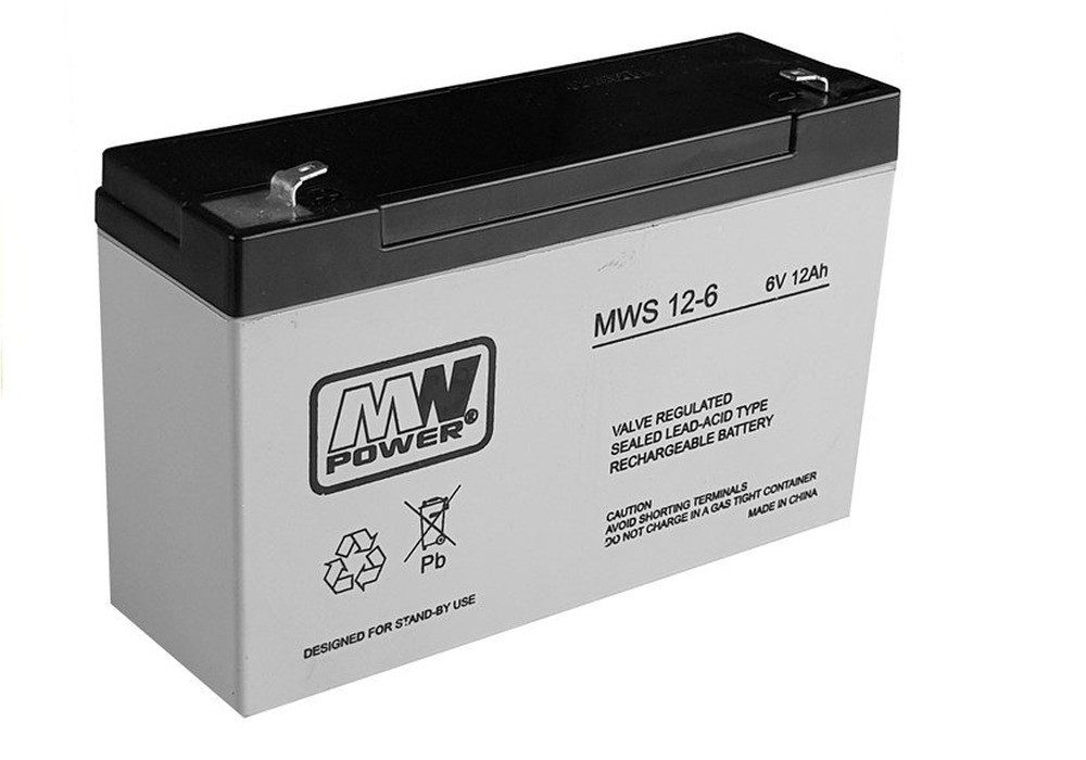 LEAN TOYS LeanToys AGM-Bleiakku 6V 12Ah für Elektroauto Kinderfahrzeug-Batterie