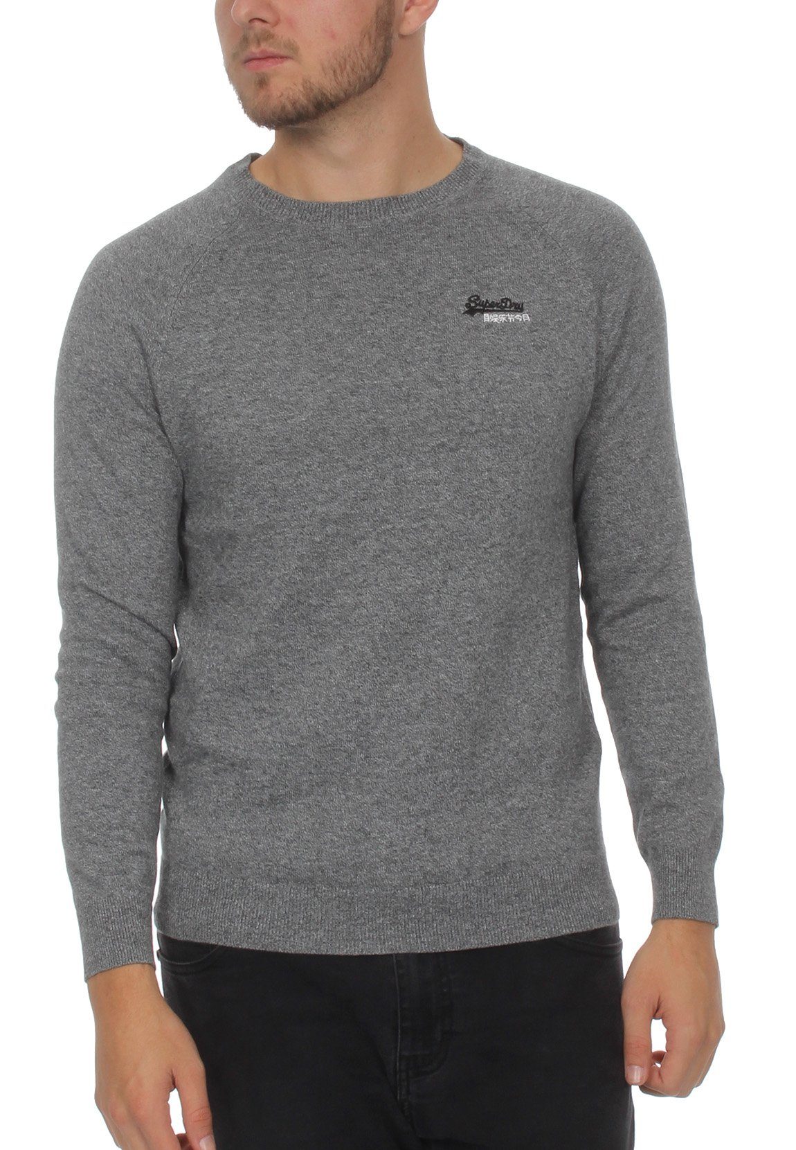 Superdry Sweatshirt »Superdry Pullover Herren ORANGE LABEL COTTON CREW Ash  Grey Grit« online kaufen | OTTO