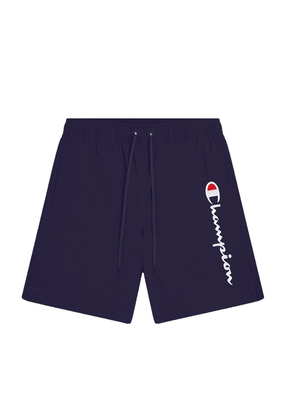 Champion Badeshorts Champion Herren Badehose Logo längs am Oberschenke