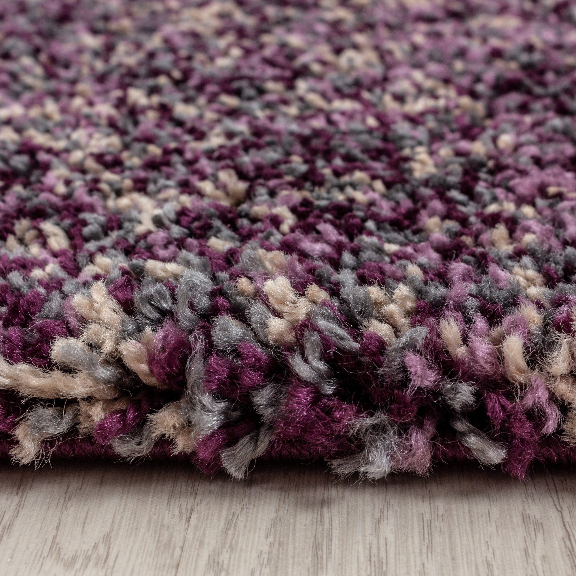 SIMPEX24 Teppich Meliert Design, Rund, Höhe: günstig online kaufen