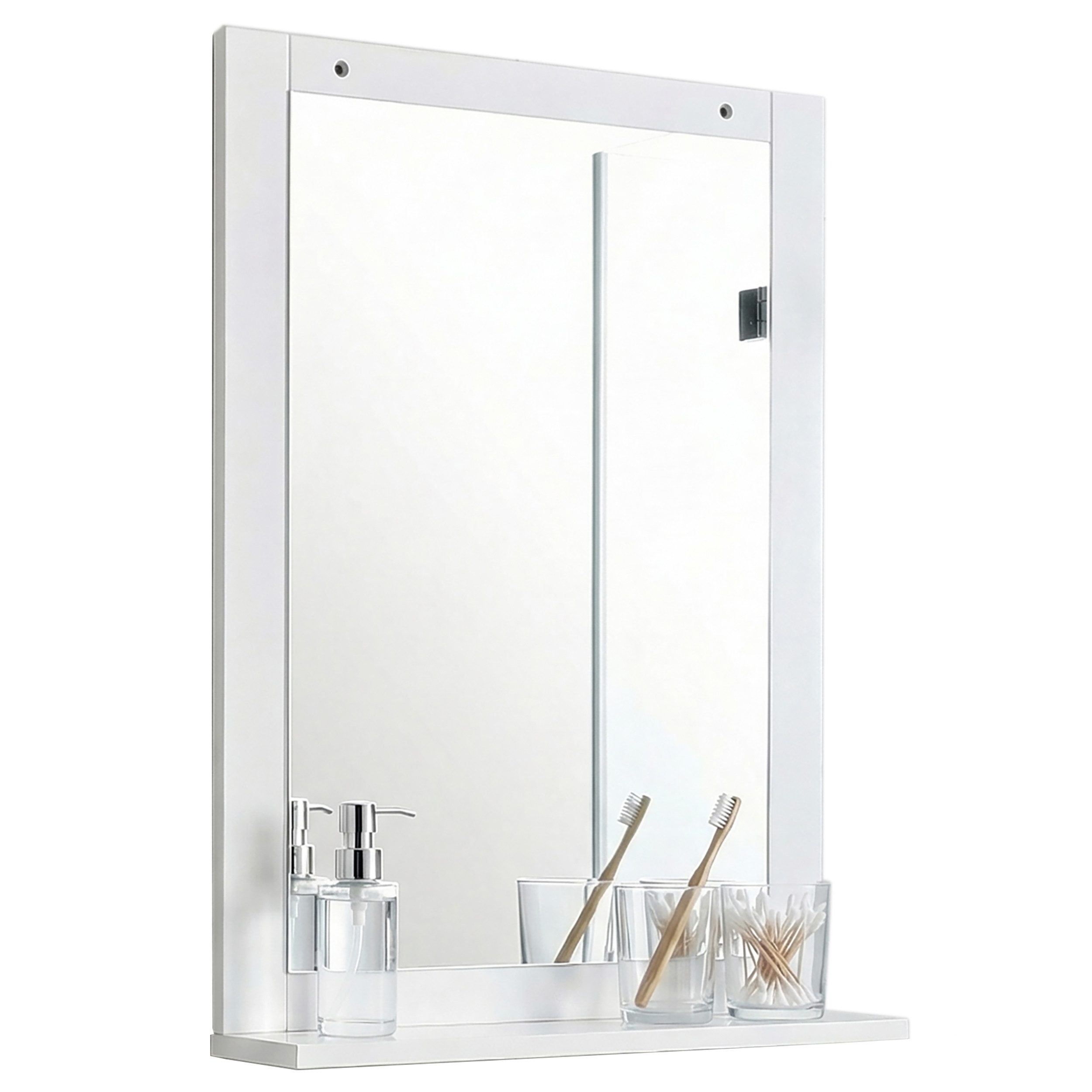 VCM Badspiegel Nilari Badschrank B. 50 x T. 12 x H. 70 cm, Wandspiegel, 1 Fach