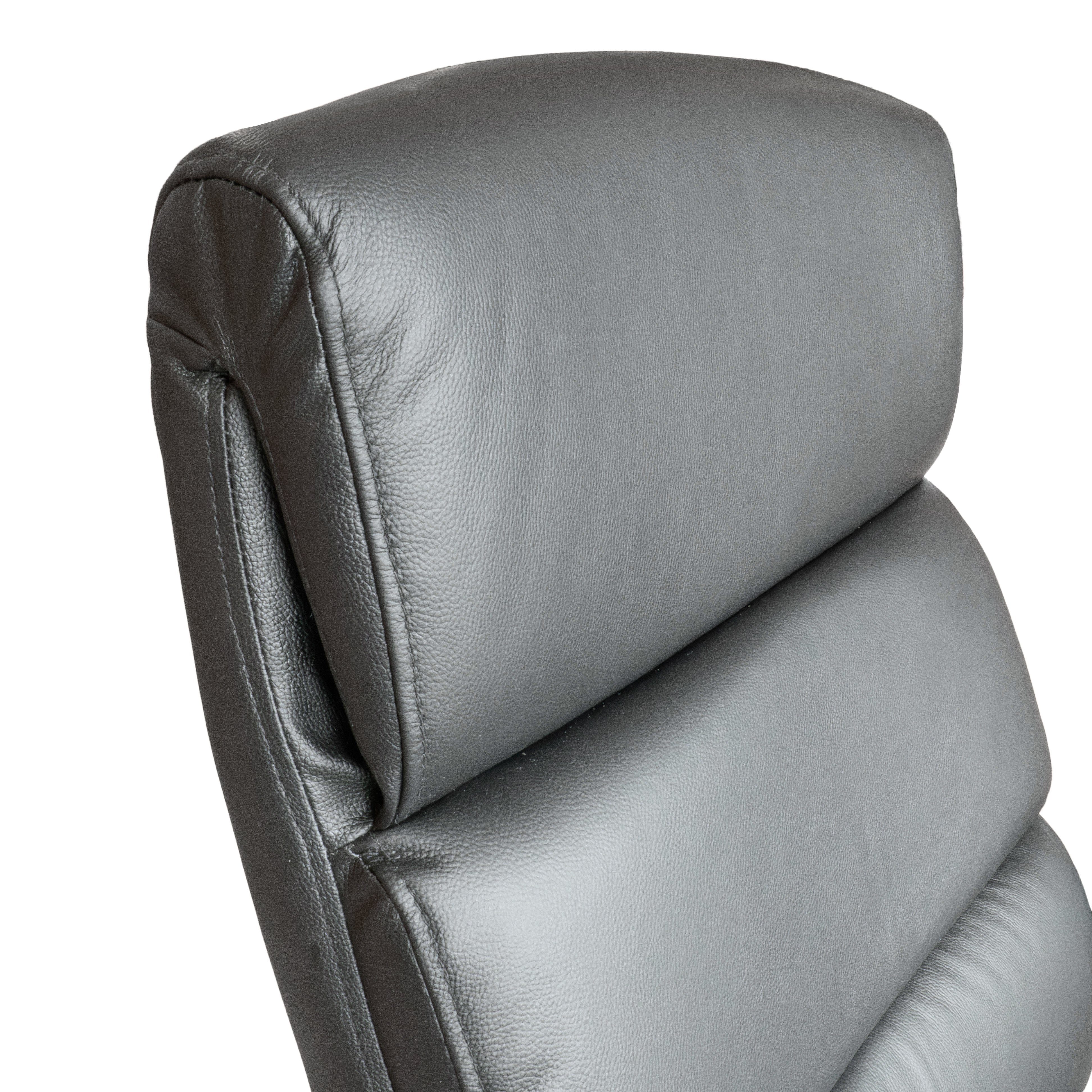 Qbuiz Chefsessel 100678/100679, Kunstleder, Microfaser, drehbar, höhenverstellbar, schwarz oder grau