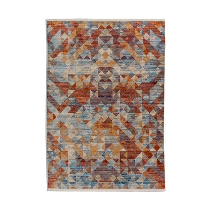 Teppich MYSTIK Teppich Wohnzimmer, SCHÖNER WOHNEN-Kollektion, Rechteckig, Höhe: 7 mm, 70 x 140 cm in Multicolor