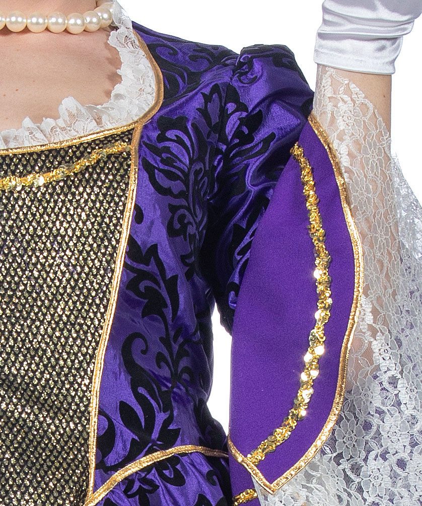 Karneval-Klamotten Kostüm Rokoko Damen Barock Venedig lila hochwerig, Comptesse Prinzessin Venezianischen Kleid hohe Qualität Frauenkostüm
