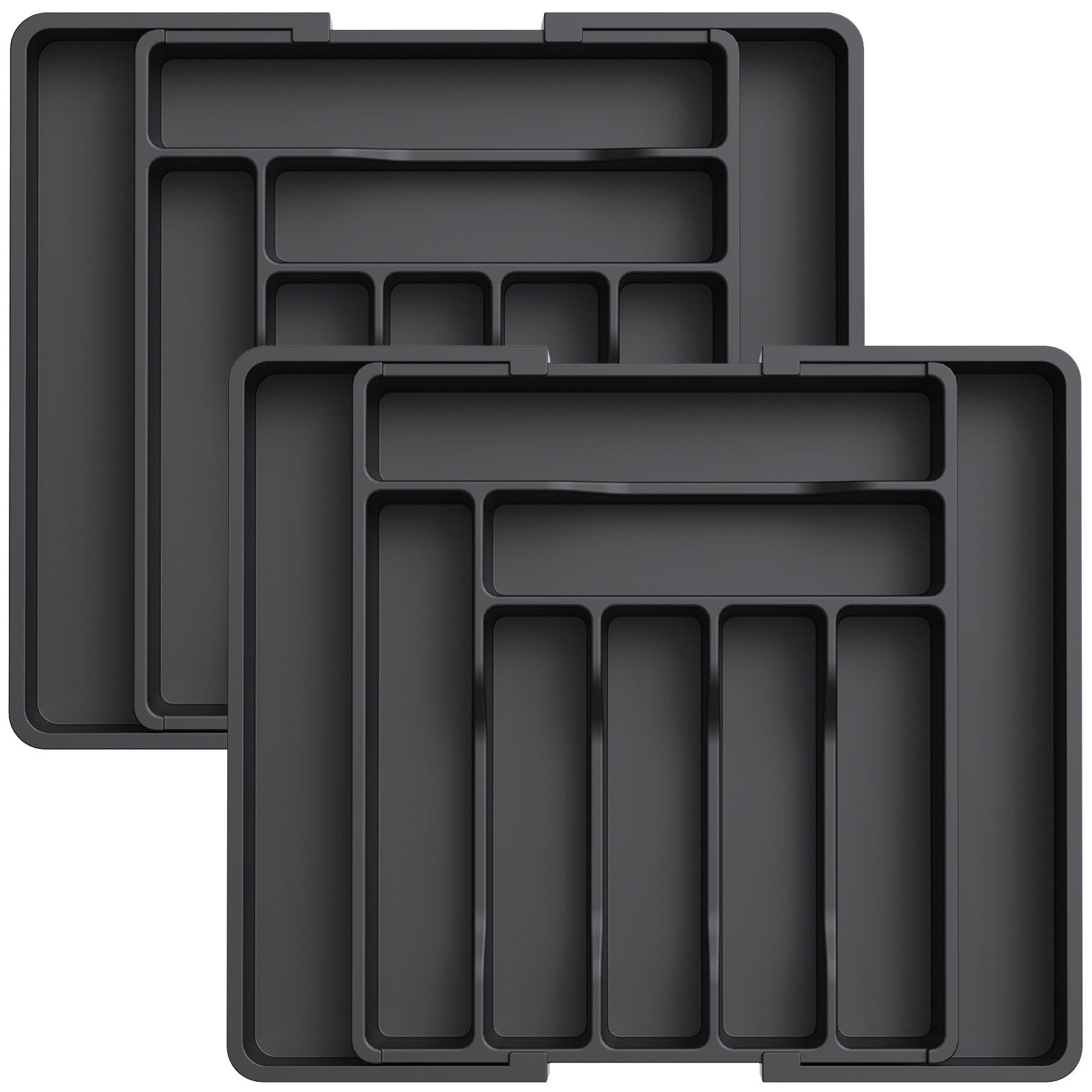 Lifewit Besteckeinsatz Verstellbarer Besteckhalter Kunststoff Besteckstände günstig online kaufen