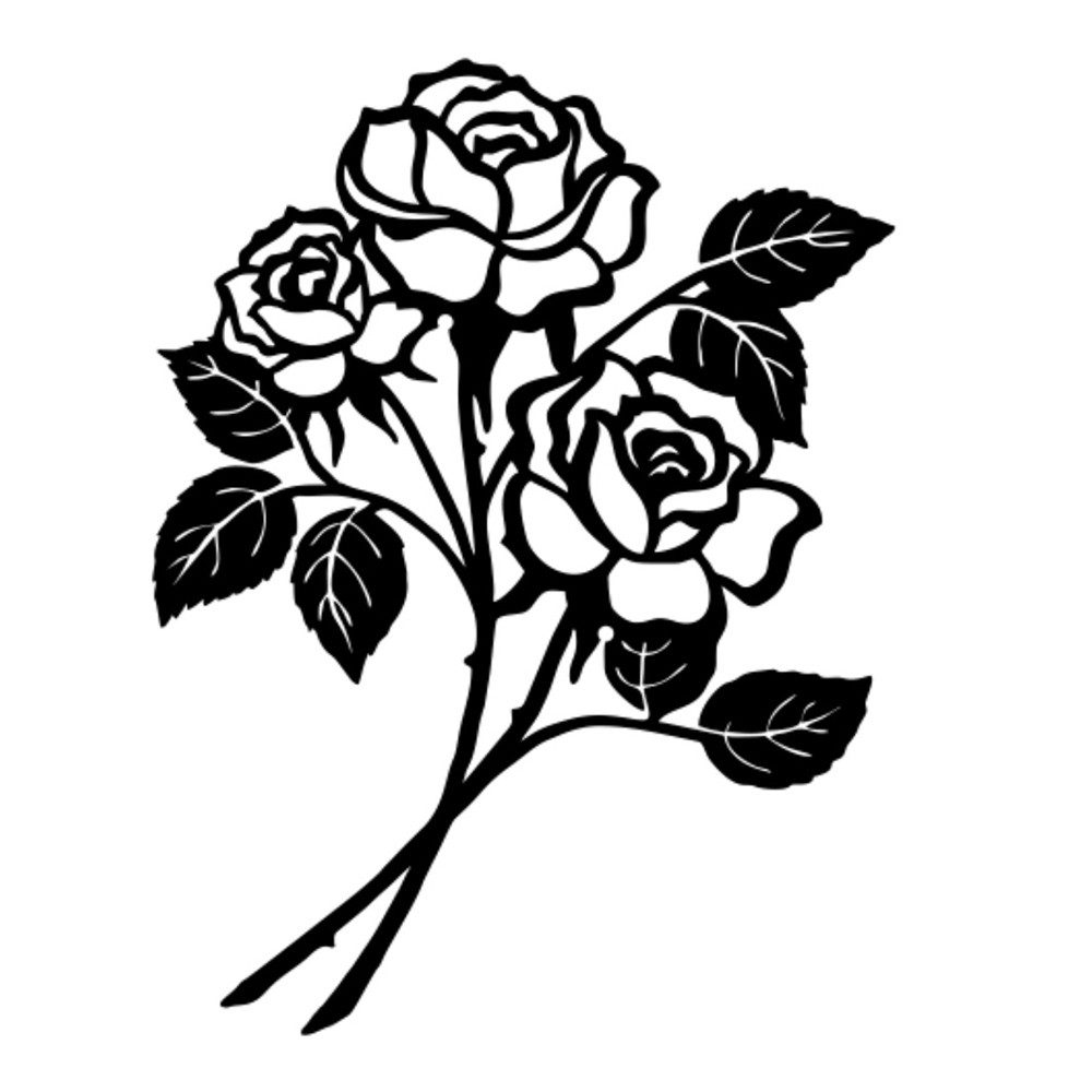 Coonoor Wanddekoobjekt 2 Stück Metall-Rosen Wanddekoration günstig online kaufen
