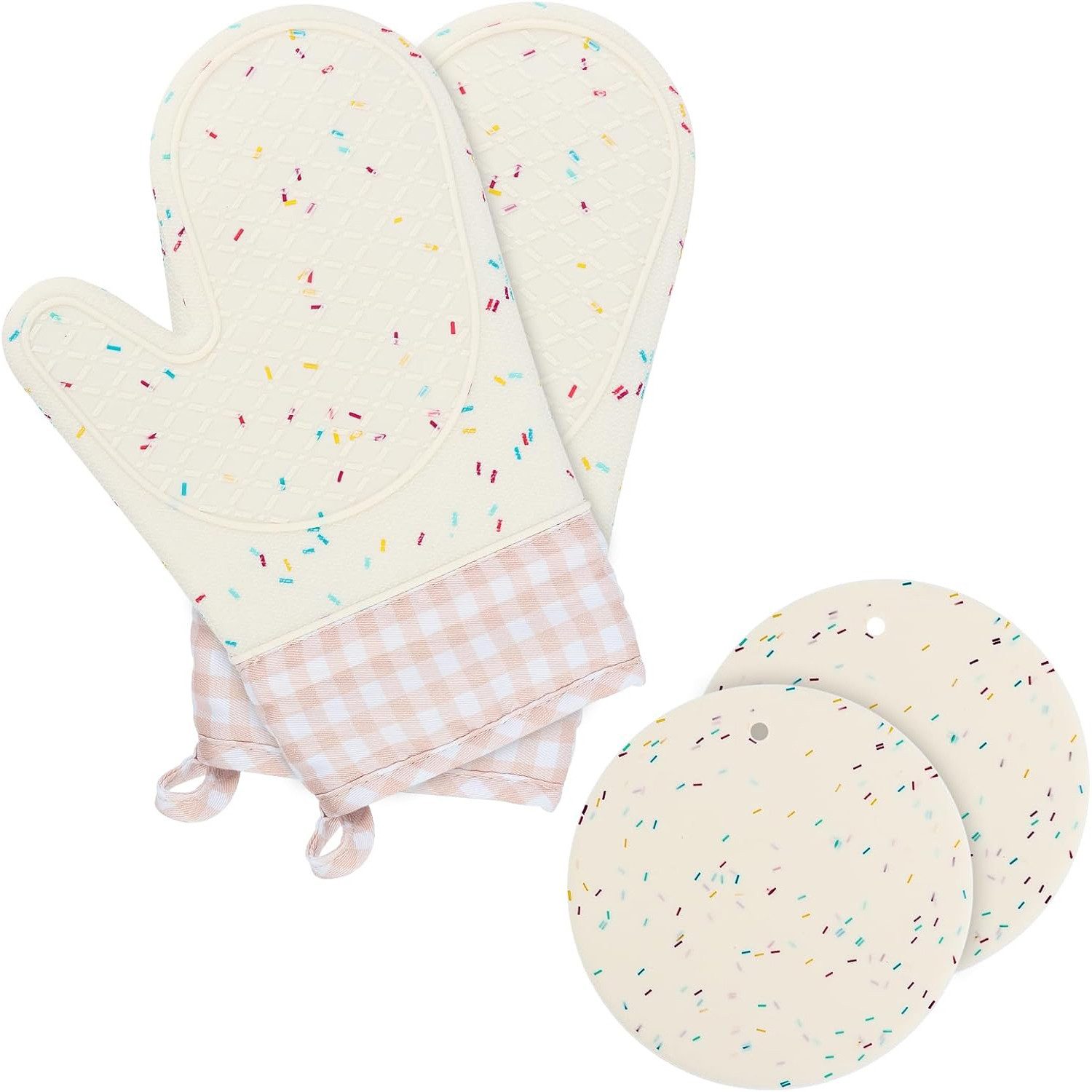 Coonoor Topflappen Topfhandschuhe Handschuh, Ofenhandschuhe Hitzebestaendig günstig online kaufen