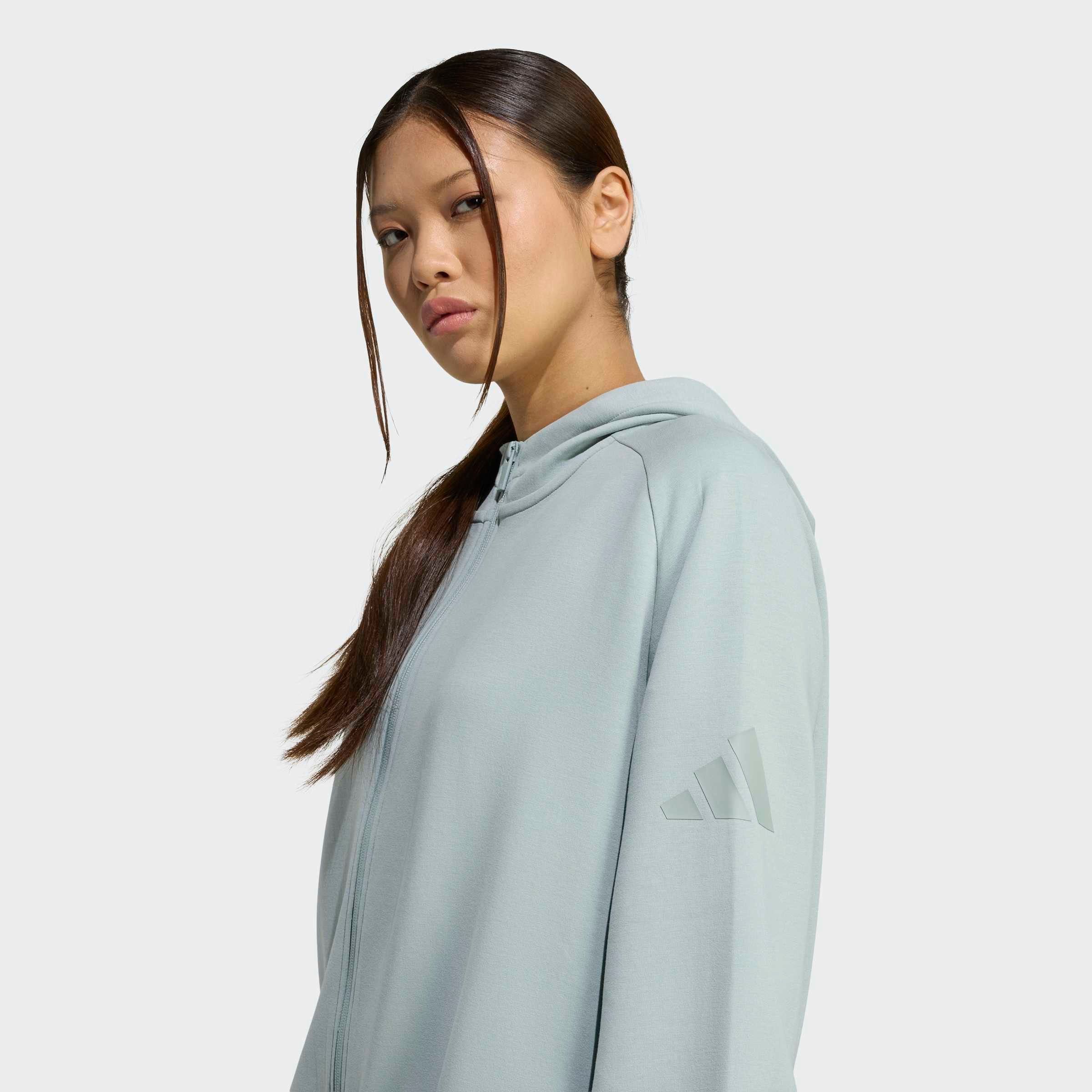 adidas Sportswear Kapuzensweatshirt SOFT LUX, REISSVERSCHLUSS