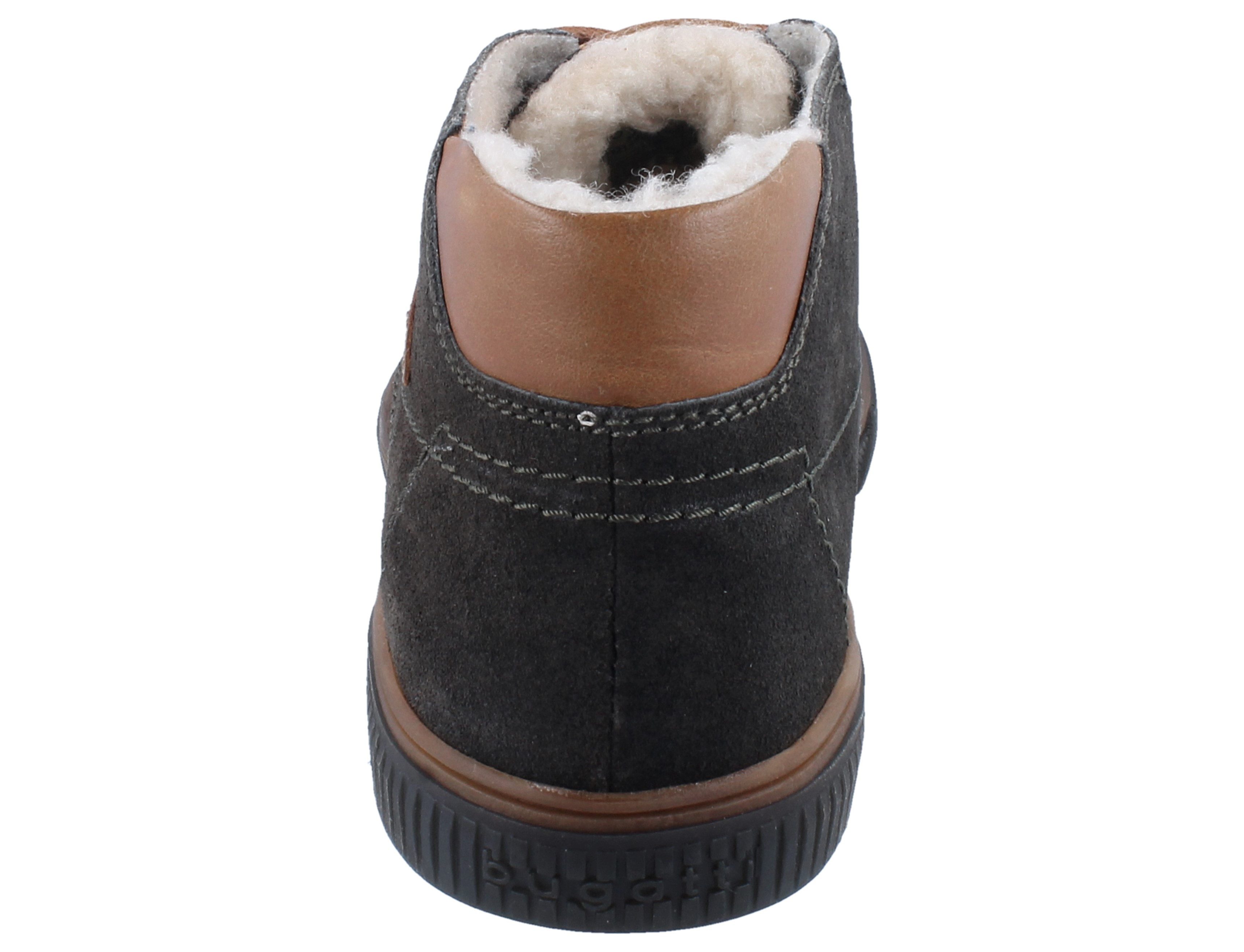 bugatti BUGATTI Praktik knöchelhoch dark grey Veloursleder - Größe: 46 Winterstiefel Wechselfußbett