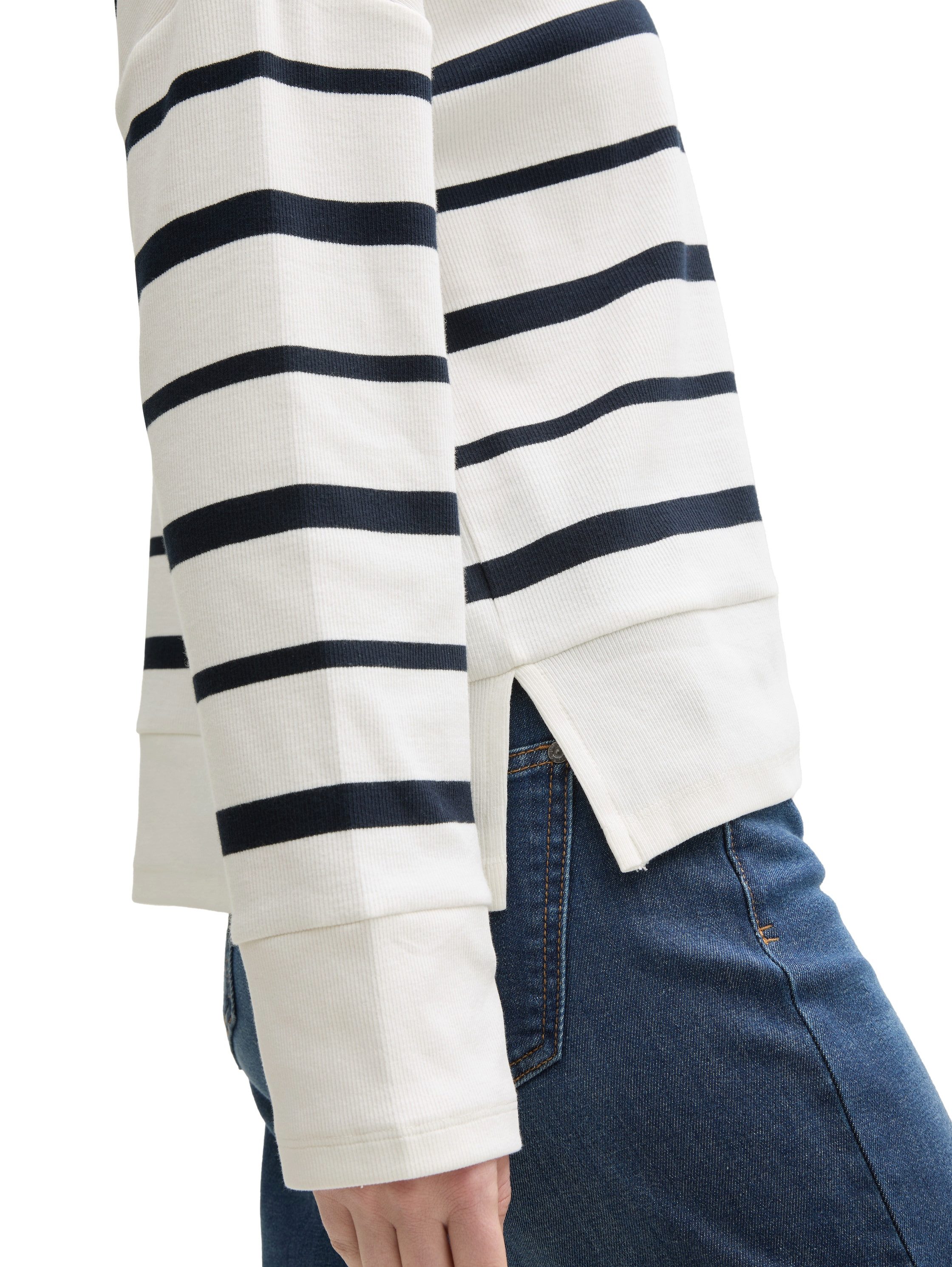 TOM TAILOR Langarmshirt mit Streifenmuster