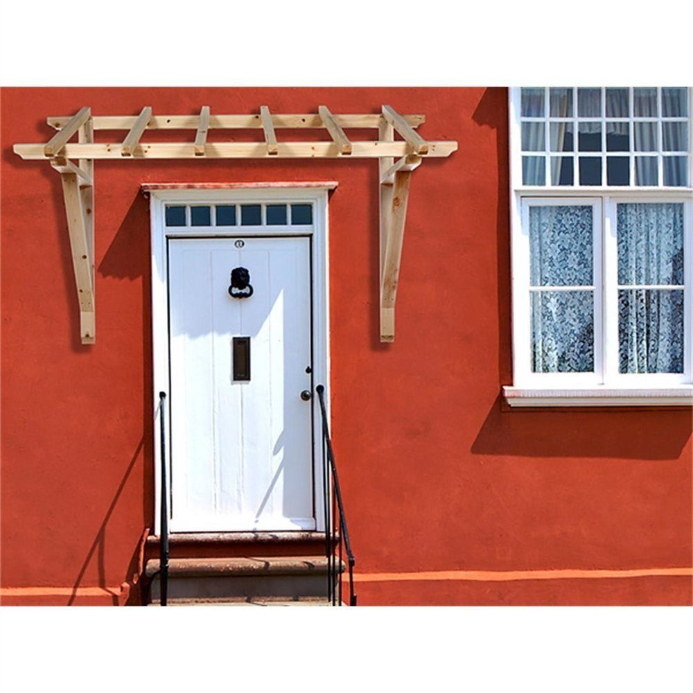 Melko Pultvordach Haustürvordach Überdachung Türdach aus Holz 205 cm Pultvordach 2050 mm (Stück), Unbehandelt