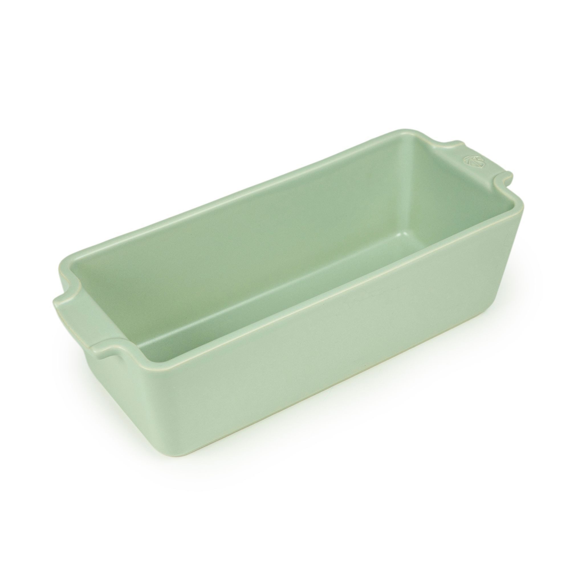 PEUGEOT Backform Keramik Kuchenform APPOLIA 31cm Kastenform Salbeigrün Spülmaschinenfes