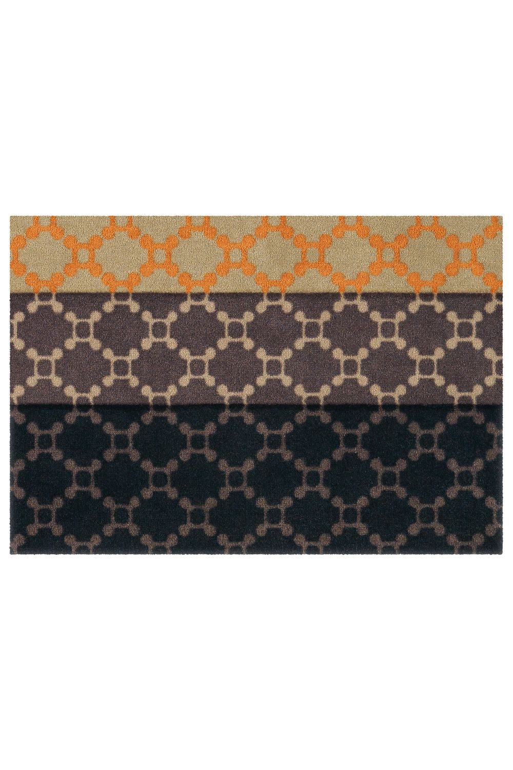 Teppich Boss Teppich Kurzflor Teppich Lara Mat 53 - Braun / Sand, rechteckig, Höhe: 9 mm