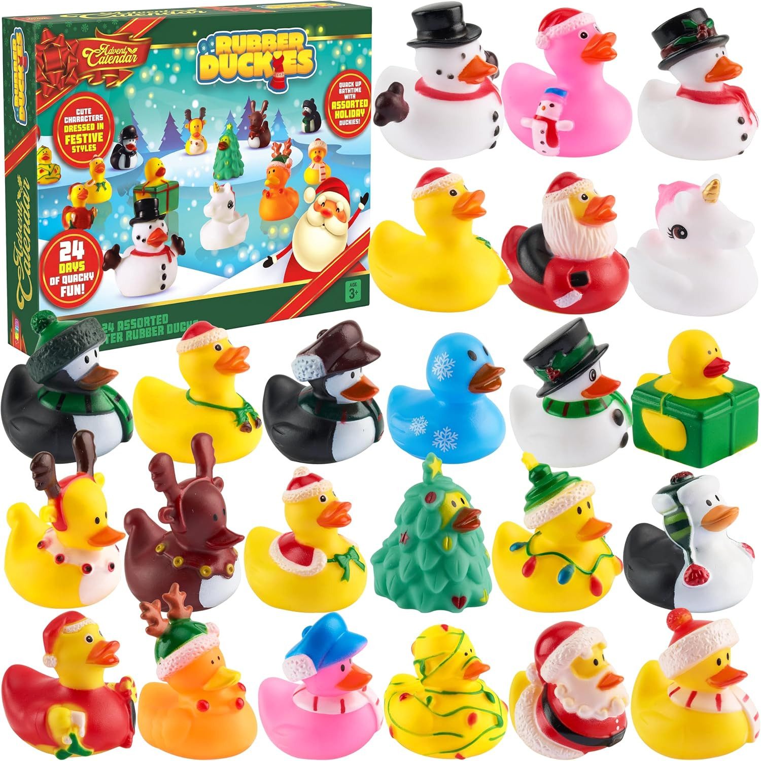 JOYIN Adventskalender JOYIN Weihnachts-Adventskalender 2025, Enten, 24-tägiger