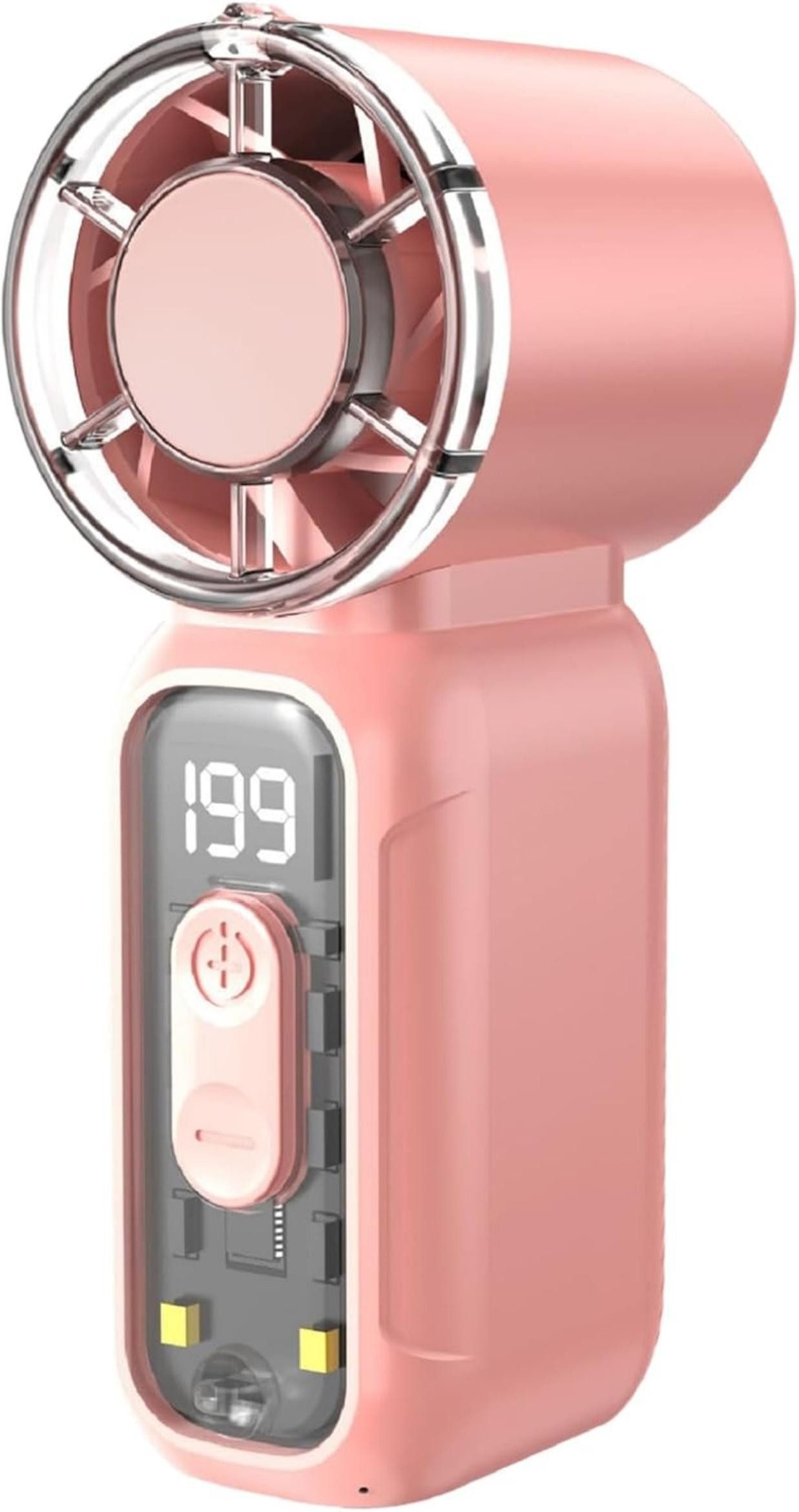 Bomiclss Handventilator Tragbar Handventilator Turbo Ventilator mit 199 Geschwindigkeitsstufen