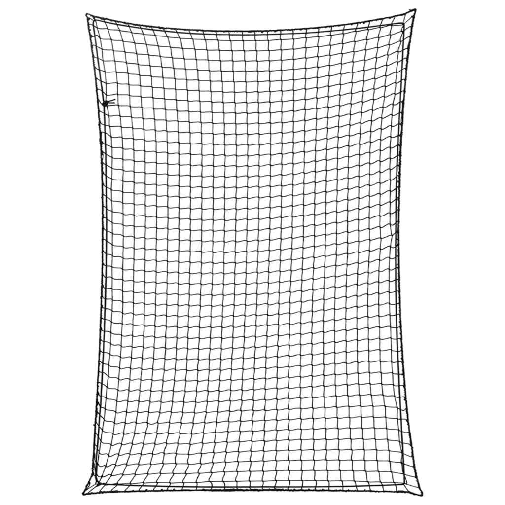 vidaXL Anhängernetz Anhängernetz mit Gummiseil Schwarz 5x3,5 m PP, BxL: 350x500 m, (1-St)
