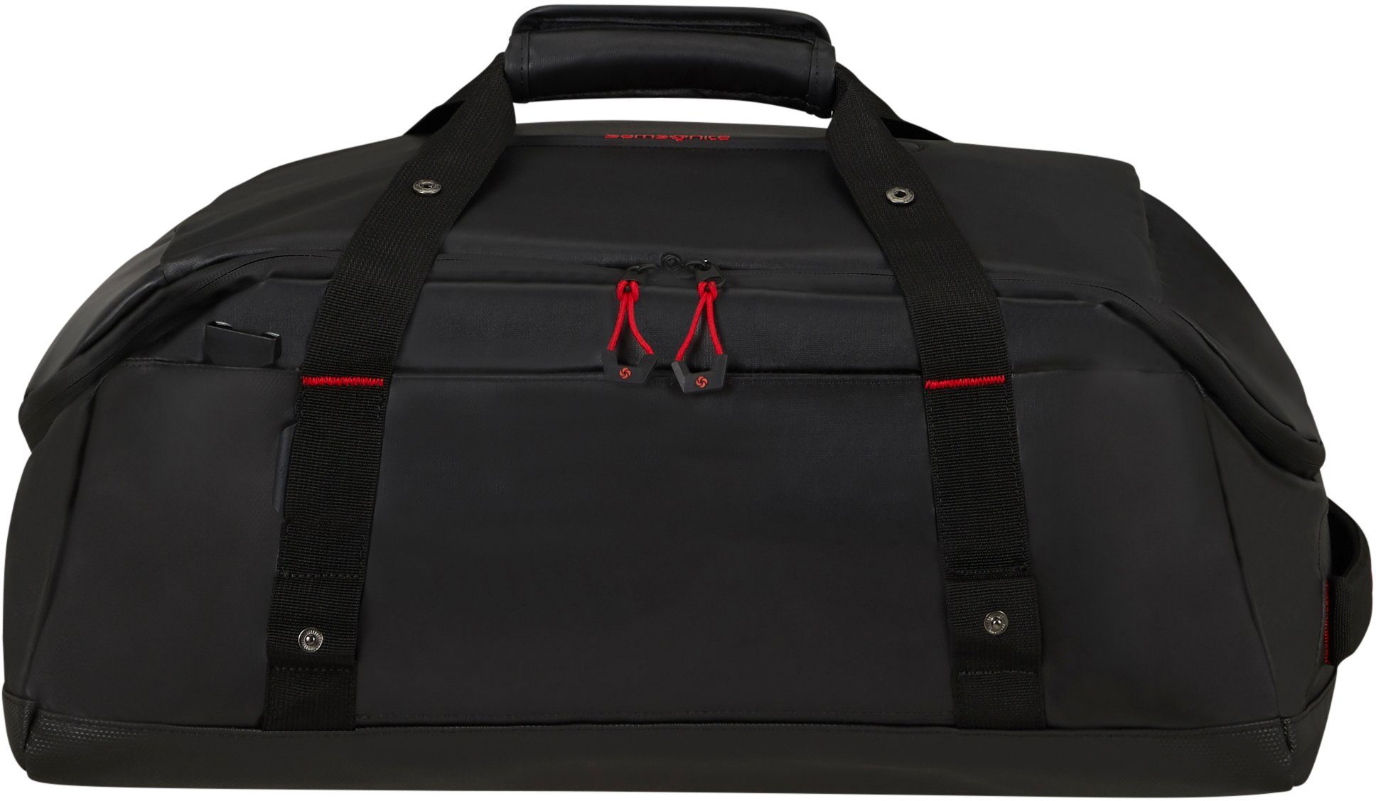 aus mit recyceltem Reisetasche Material 40 Samsonite Ecodiver, schwarz teilweise l, Rucksackfunktion;
