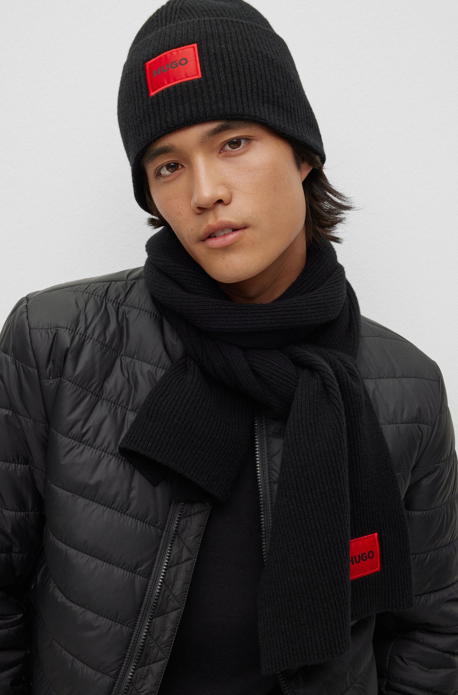 HUGO Schal 6 10251113 01, (keine Angabe, 1-St. keine Angabe)