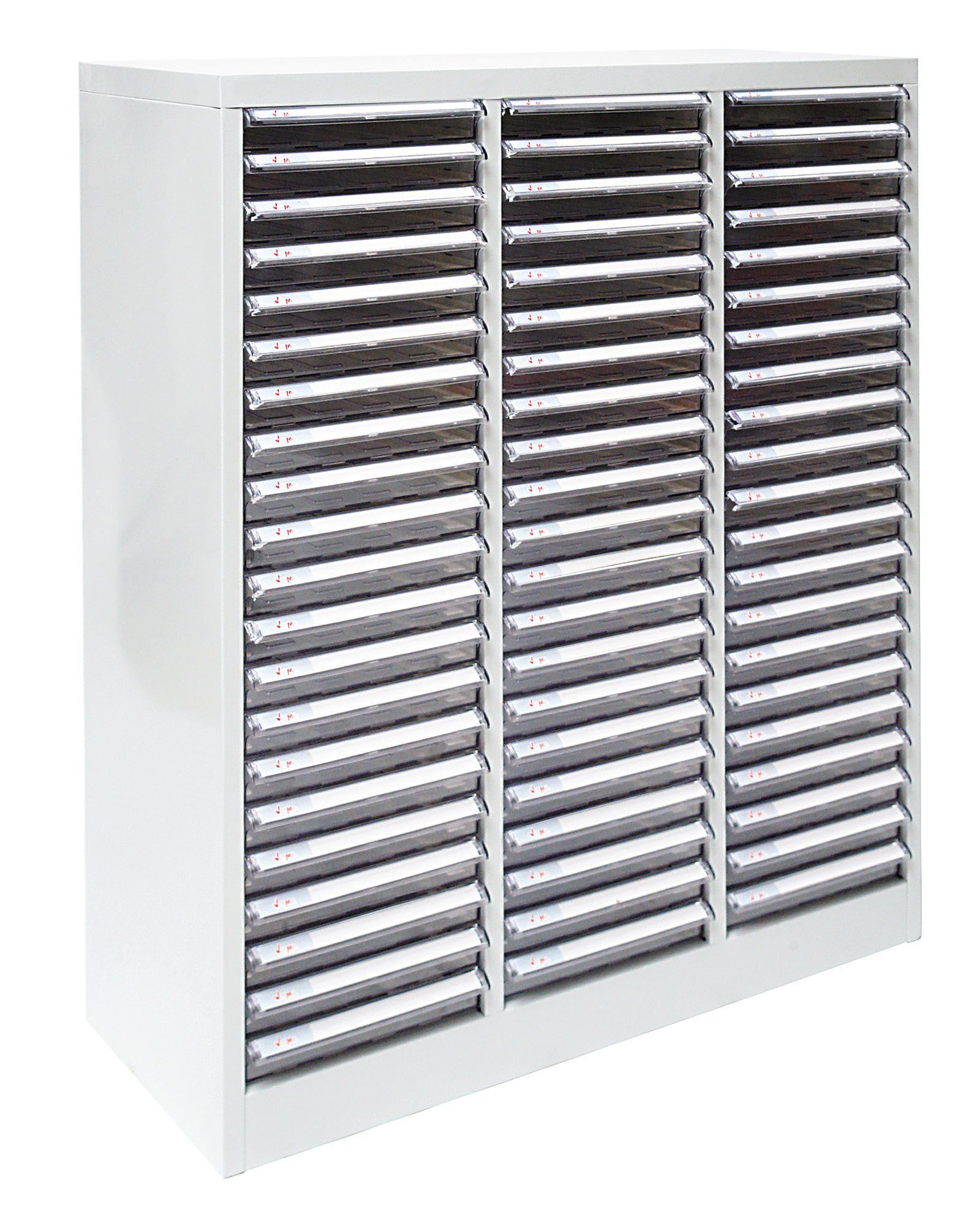 ADB Schubladenbox Schubladencontainer mit 63 PVC Schubladen 79,5 x 100,7 cm (B x H)