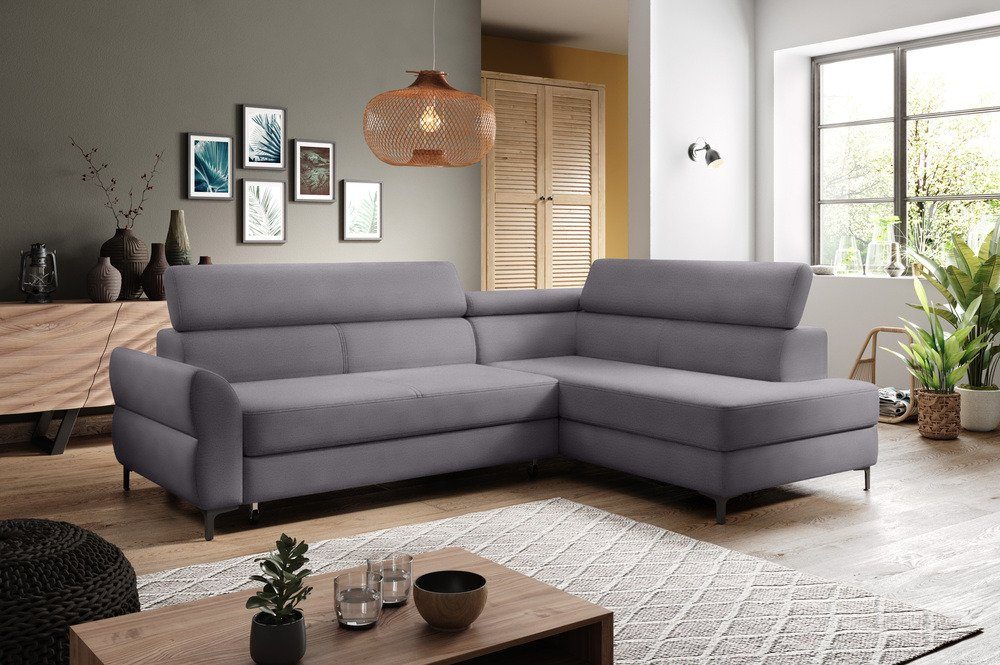 Relaxfunktion, Ecksofa Bettfunktion Bettkasten, mit Stylefy Eckcouch, links und Design mane L-Form, Modern rechts bestellbar, Remondini, oder