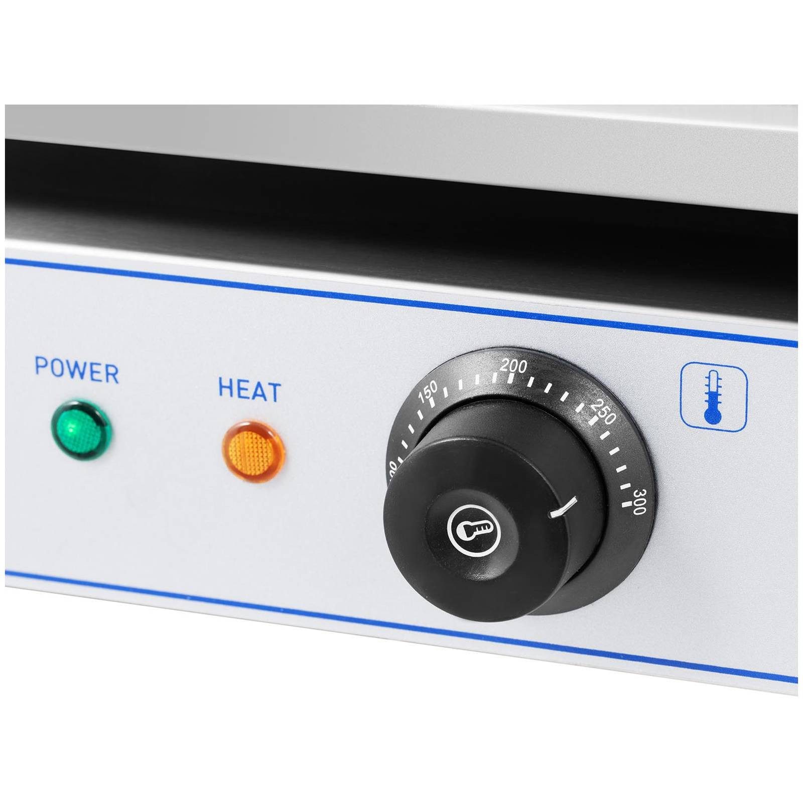 Royal Catering Elektrogrill Elektro Grillplatte 55 x 35 cm Griddleplatte glatt 3000 W 50 - 300 °C, 3000 W