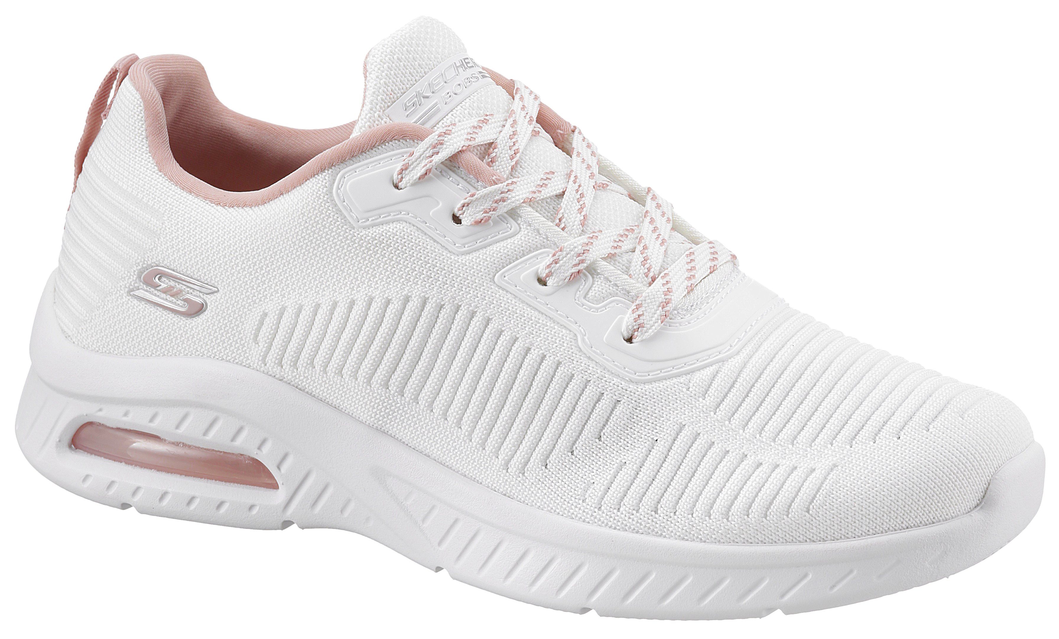 Skechers BOBS offwhite Sneaker CHAOS mit AIR gepolstertem SQUAD Schaftrand