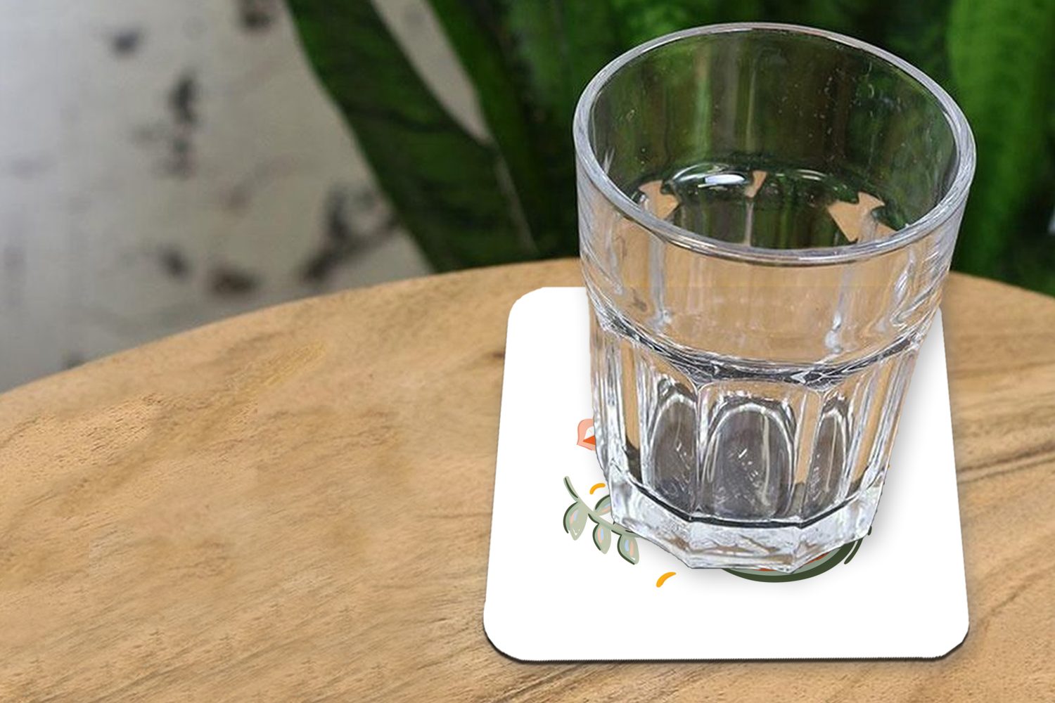 MuchoWow Glasuntersetzer Gläser, für 6-tlg., Korkuntersetzer, Tasse Zubehör Glasuntersetzer, Sommer Untersetzer, - Rosa, Wassermelone - Tischuntersetzer