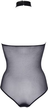 Axami Body Tüll-Body Latexlook schwarz Wetlook transparent elastisch
