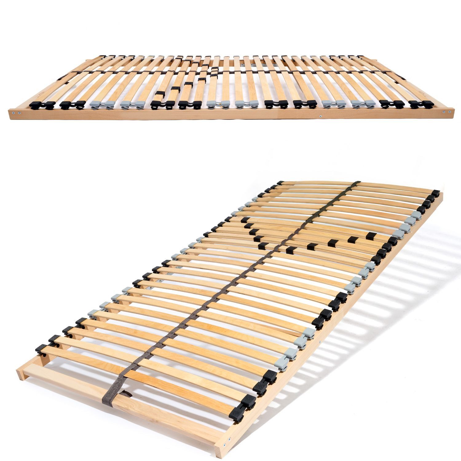 Lattenrost ERGO NV, Coemo, Kopfteil nicht verstellbar, Fußteil nicht verstellbar, 80x200 cm 7 Zonen 28 Leisten Härtegradverstellung flache Bauweise