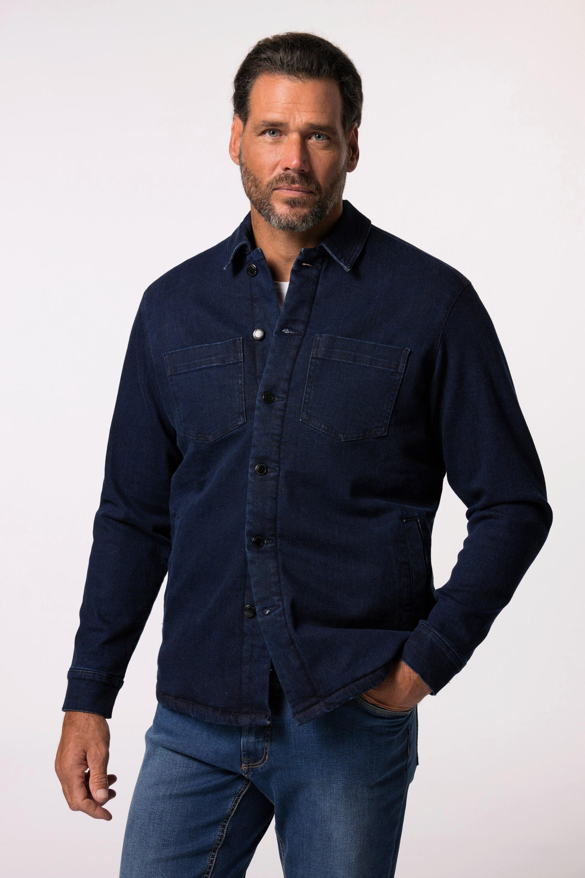 Funktionsjacke Jeansjacke Teddyfutter Brusttaschen