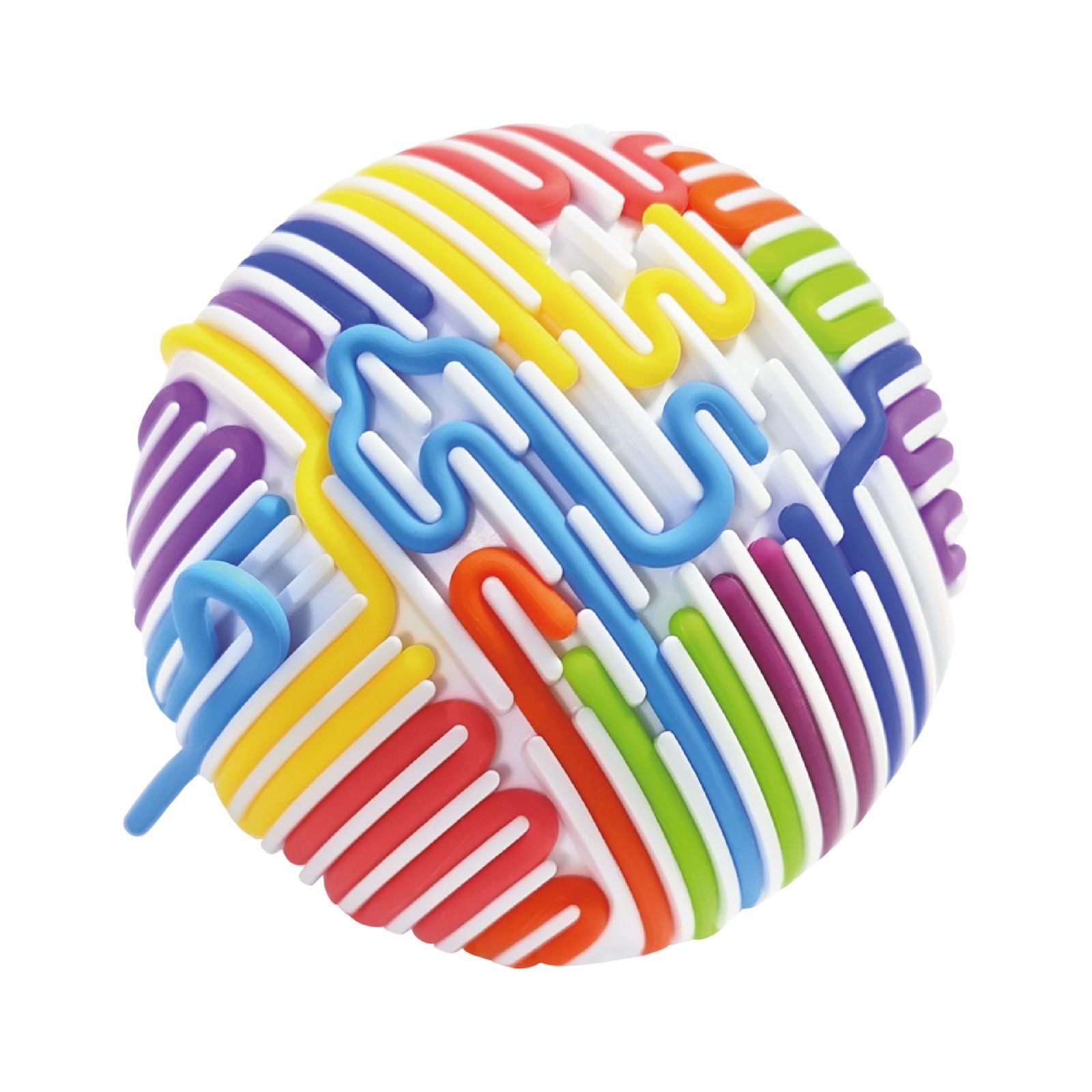 alldoro Fidget-Gadget Fidget Sensorik-Ball m.16 bunten Silikon-Schnüren für kreative Muster, sensorisches Anti-Stress Игрушки für Kinder, für zuhause & Unterwegs