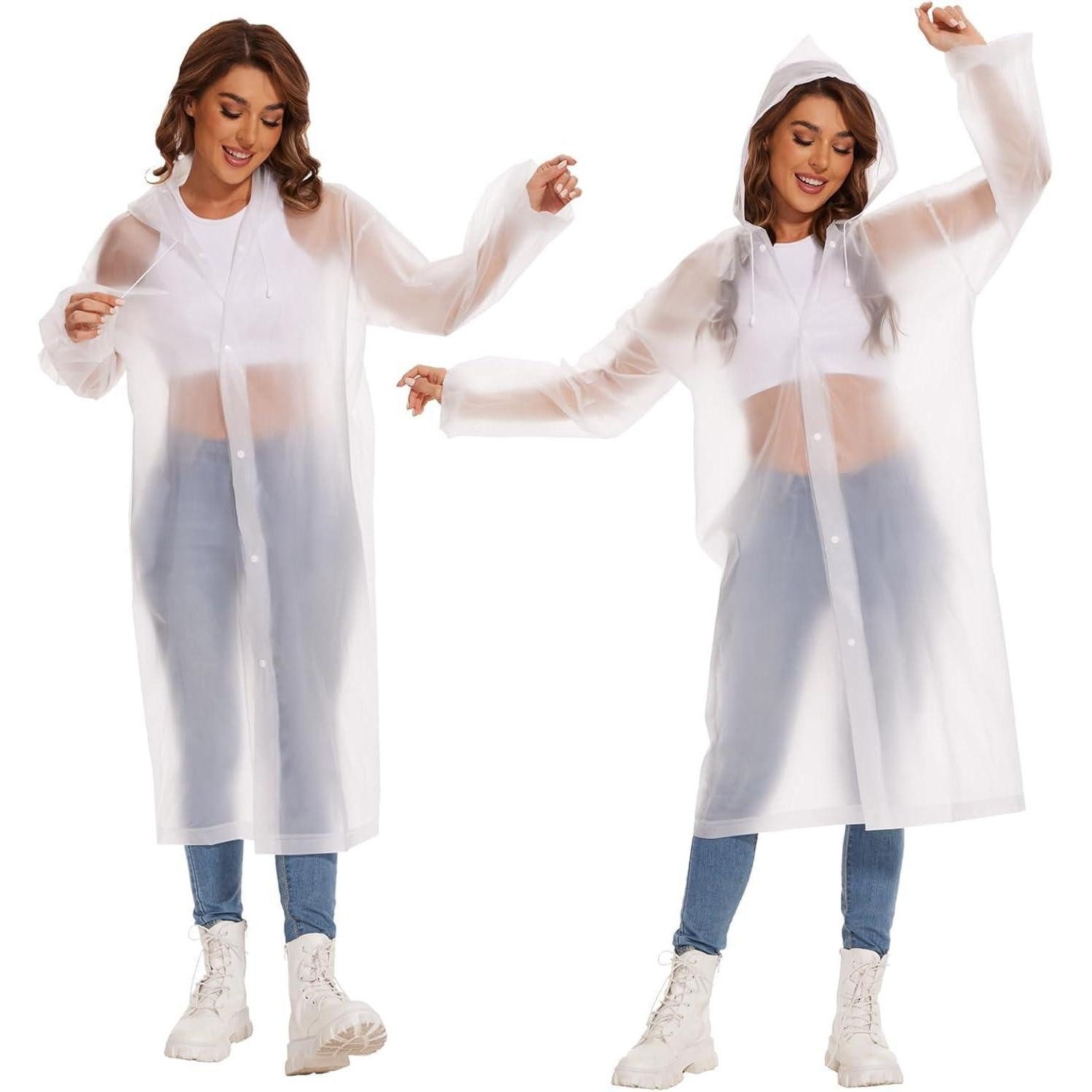 LuxusKollektion Regenponcho Regenponcho Damen Herren Wasserdicht L 2 Stück Regenponchos