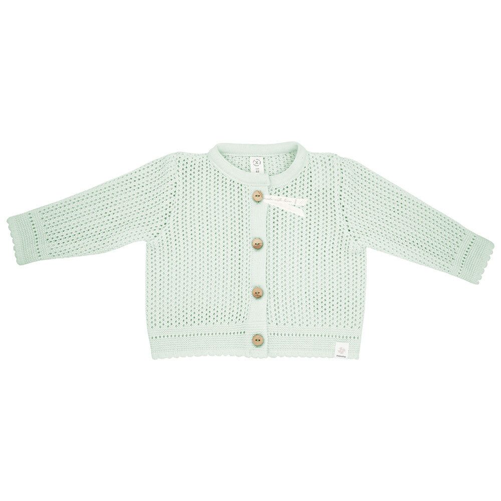 MAXIMO Fleecejacke GOTS BABY-Strickjacke,Struktur Knöpfe